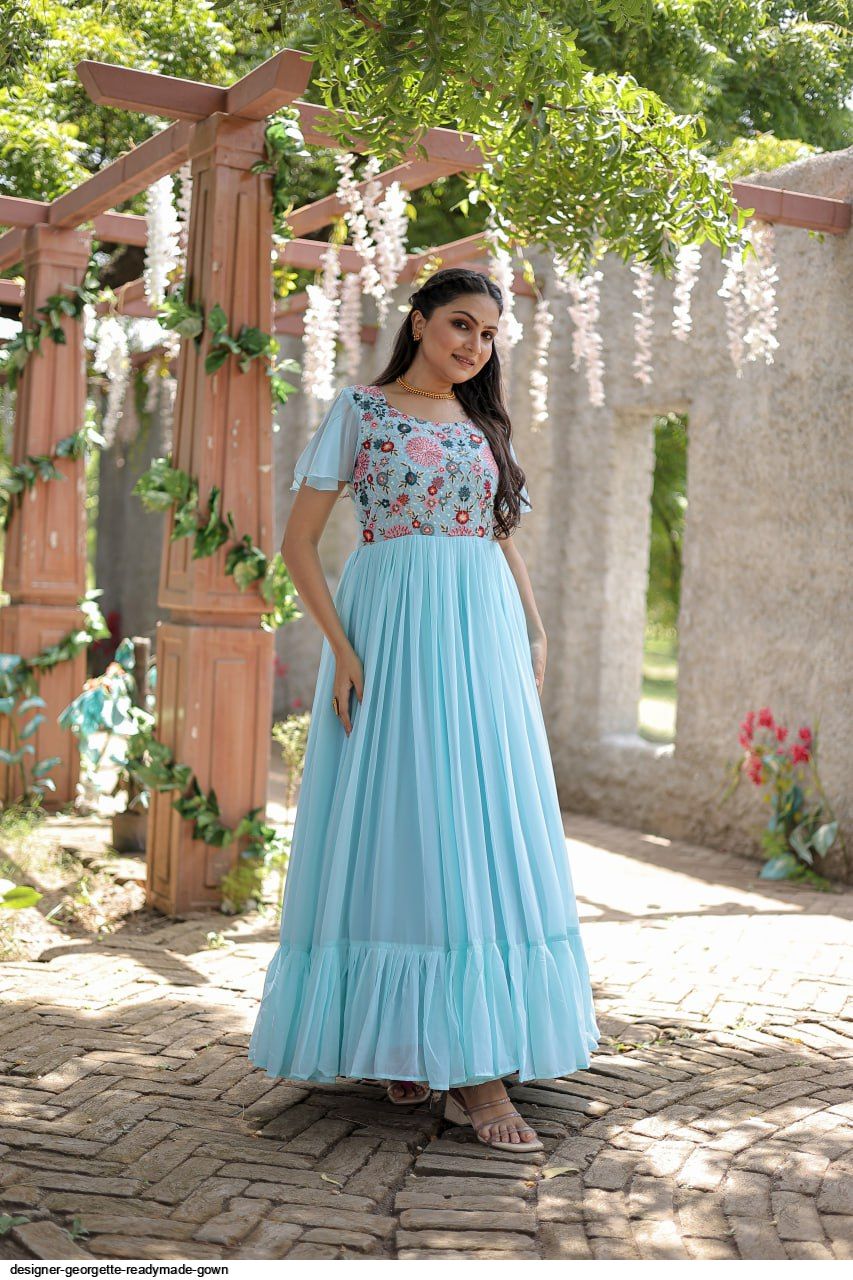 DESIGNER Georgette READYMADE GOWN