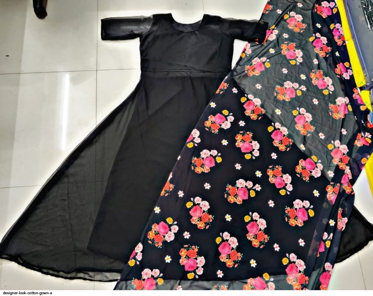 Designer Look Cotton Gown