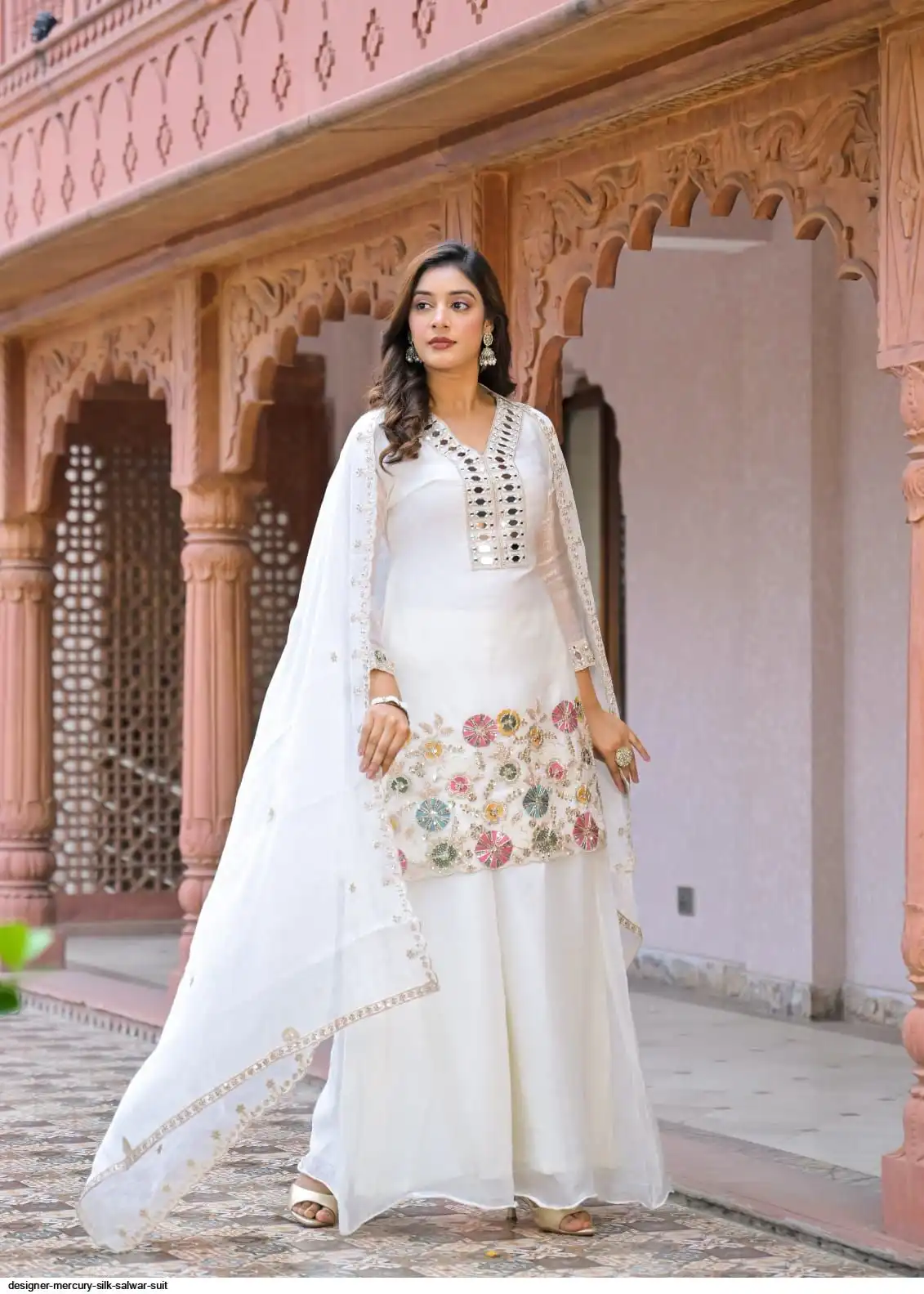 DESIGNER MERCURY SILK SALWAR SUIT B