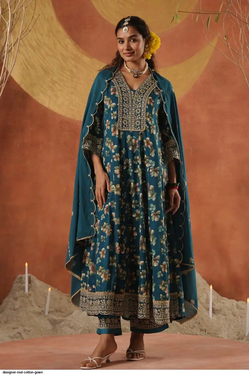 DESIGNER MUL COTTON GOWN C