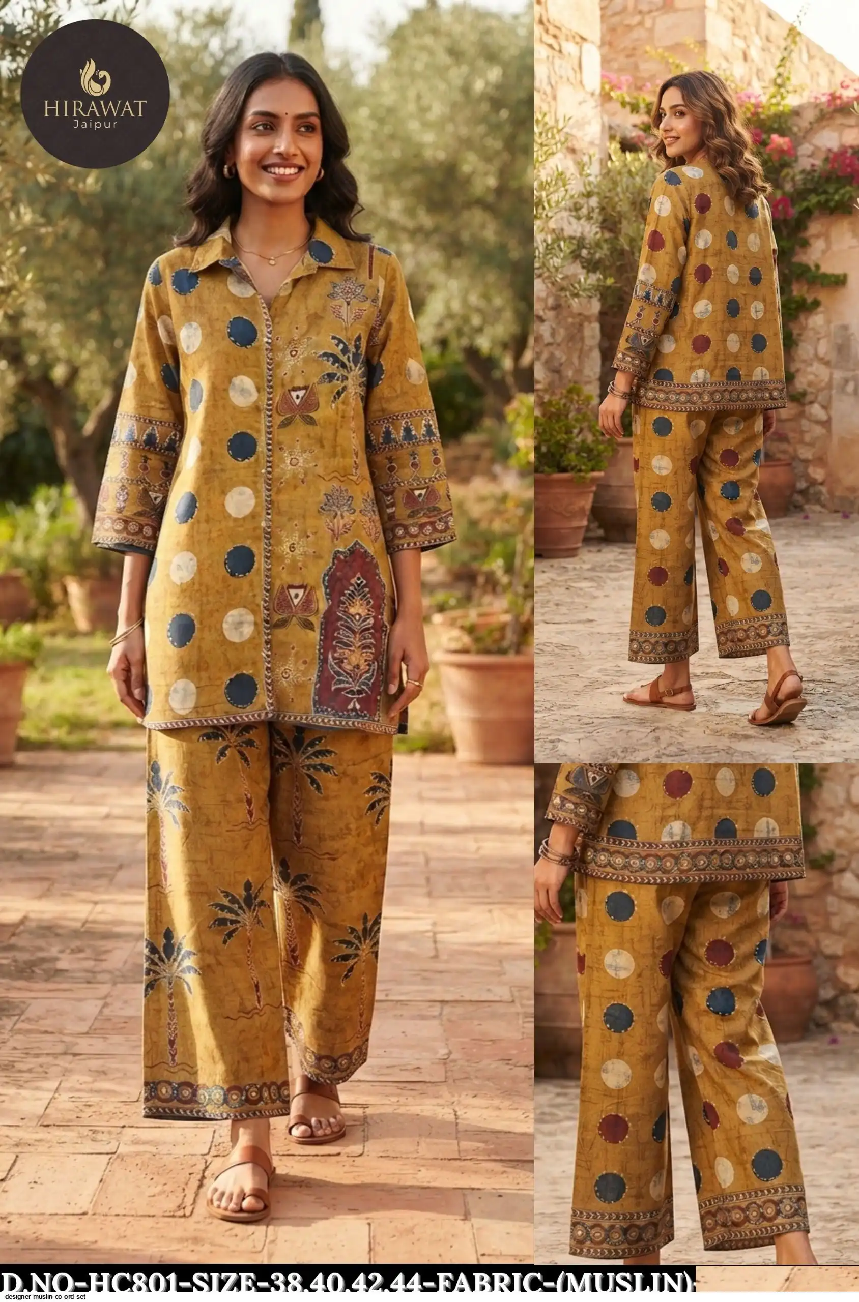DESIGNER MUSLIN CO ORD SET B