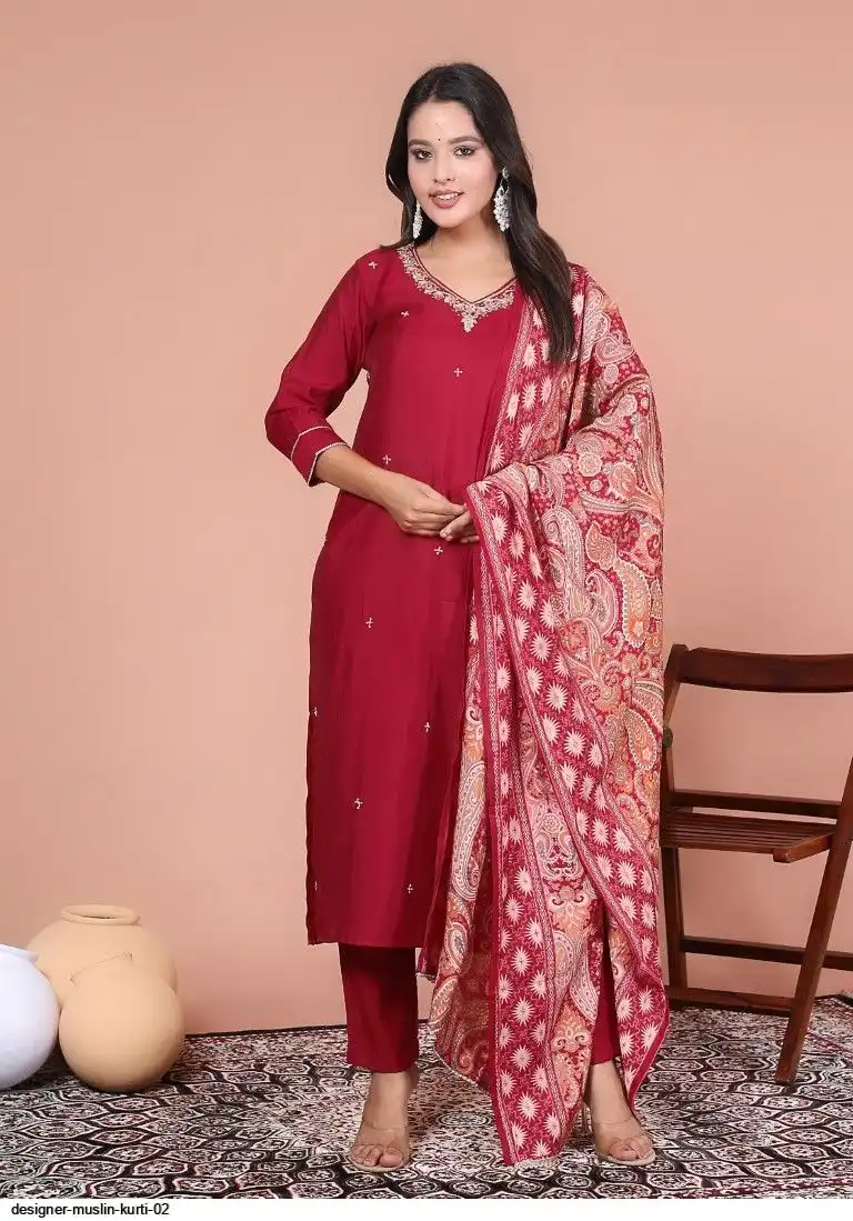 DESIGNER MUSLIN KURTI 02