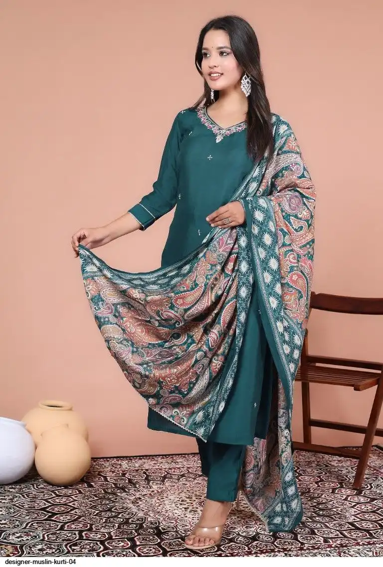 DESIGNER MUSLIN KURTI 04