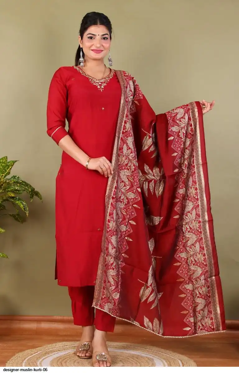 DESIGNER MUSLIN KURTI 06