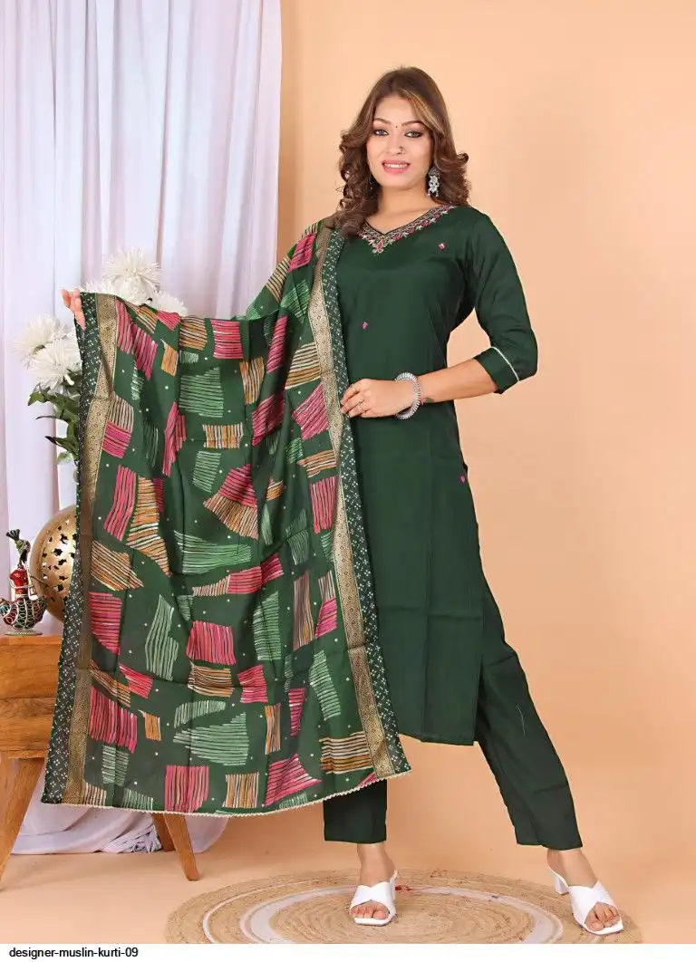 DESIGNER MUSLIN KURTI 09