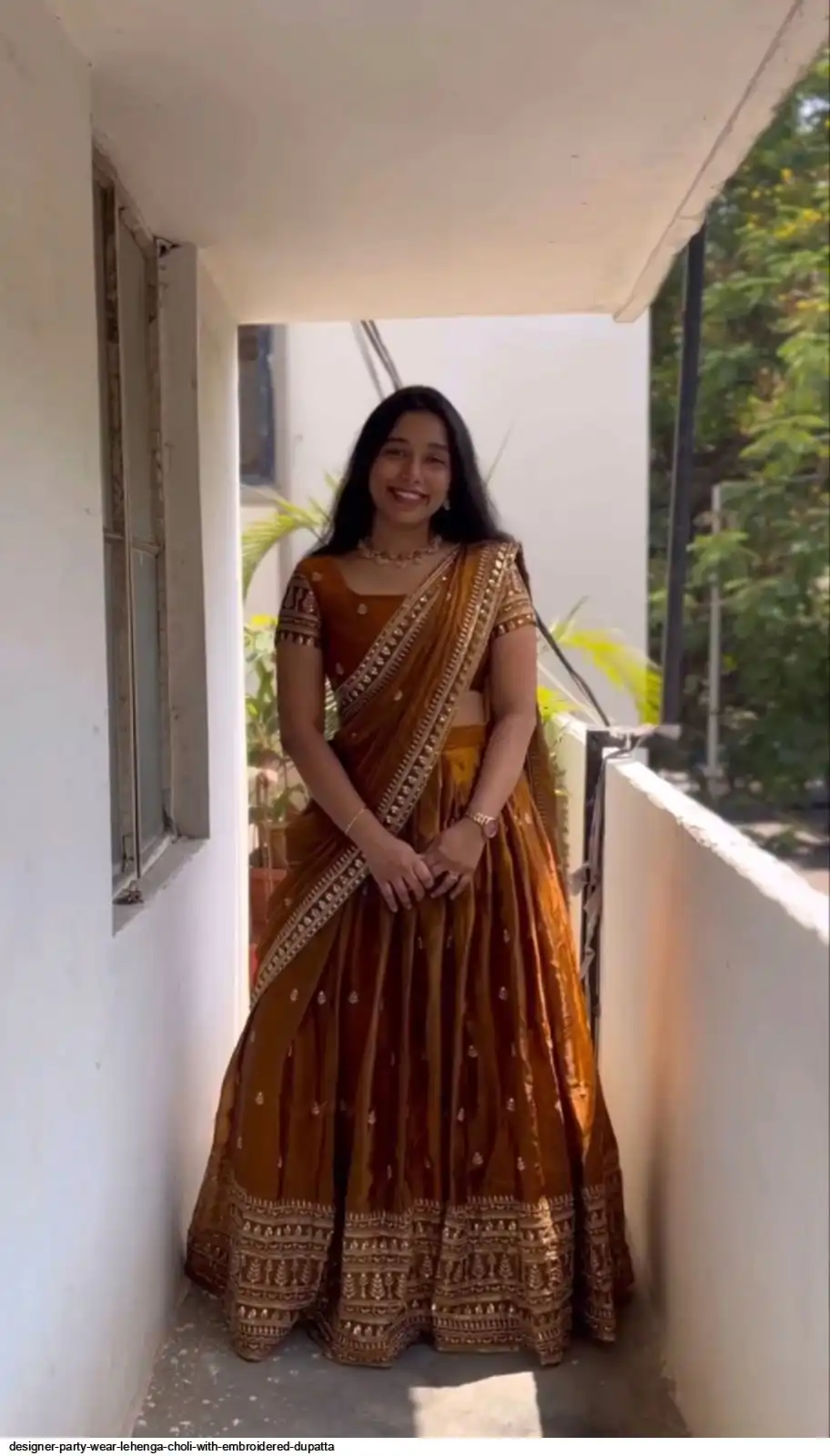 DESIGNER PARTY WEAR LEHENGA CHOLI WITH EMBROIDERED DUPATTA B