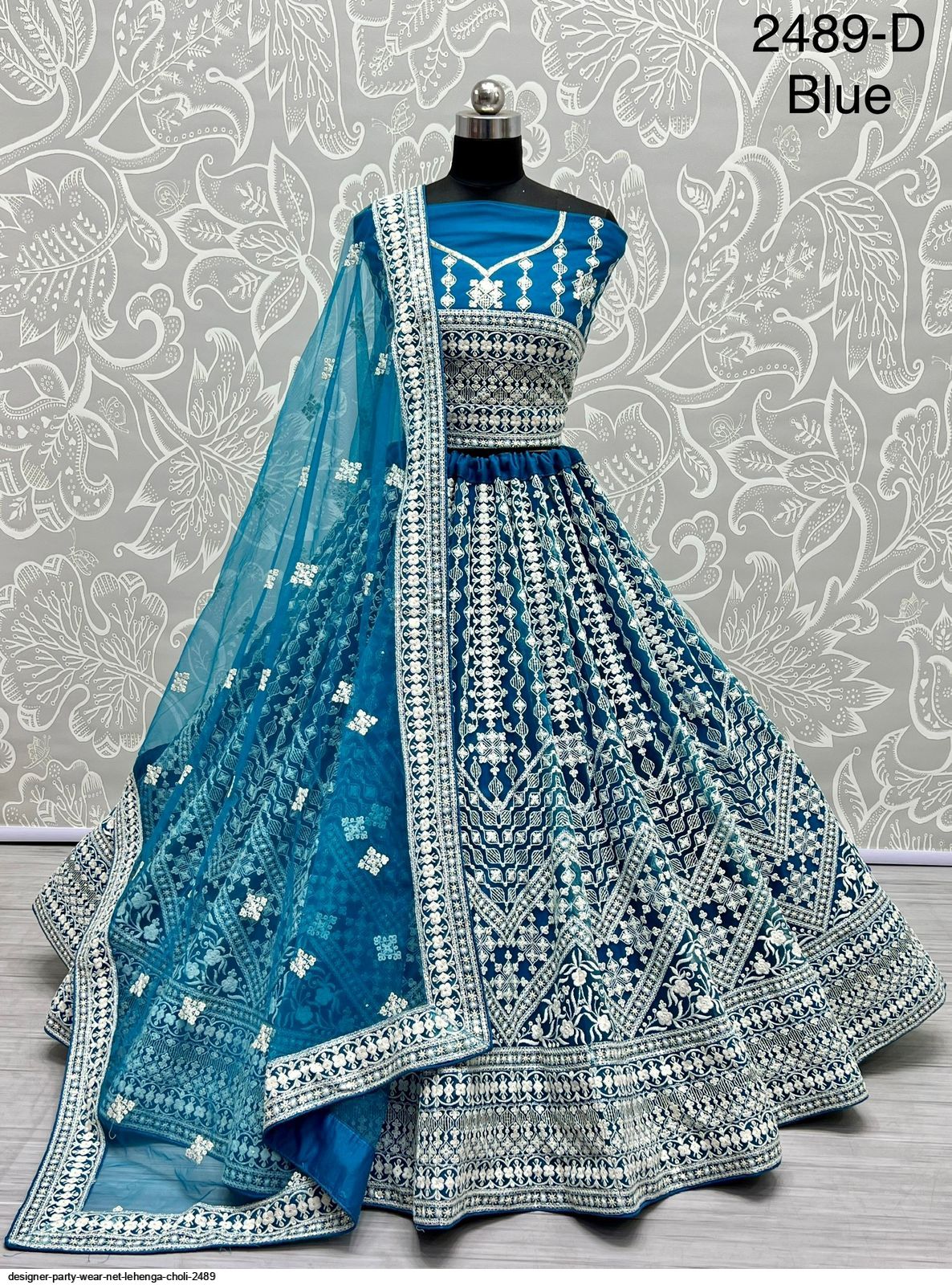 Designer Party Wear Net Lehenga Choli 2489 Designer Party Wear Net Lehenga Choli 2489