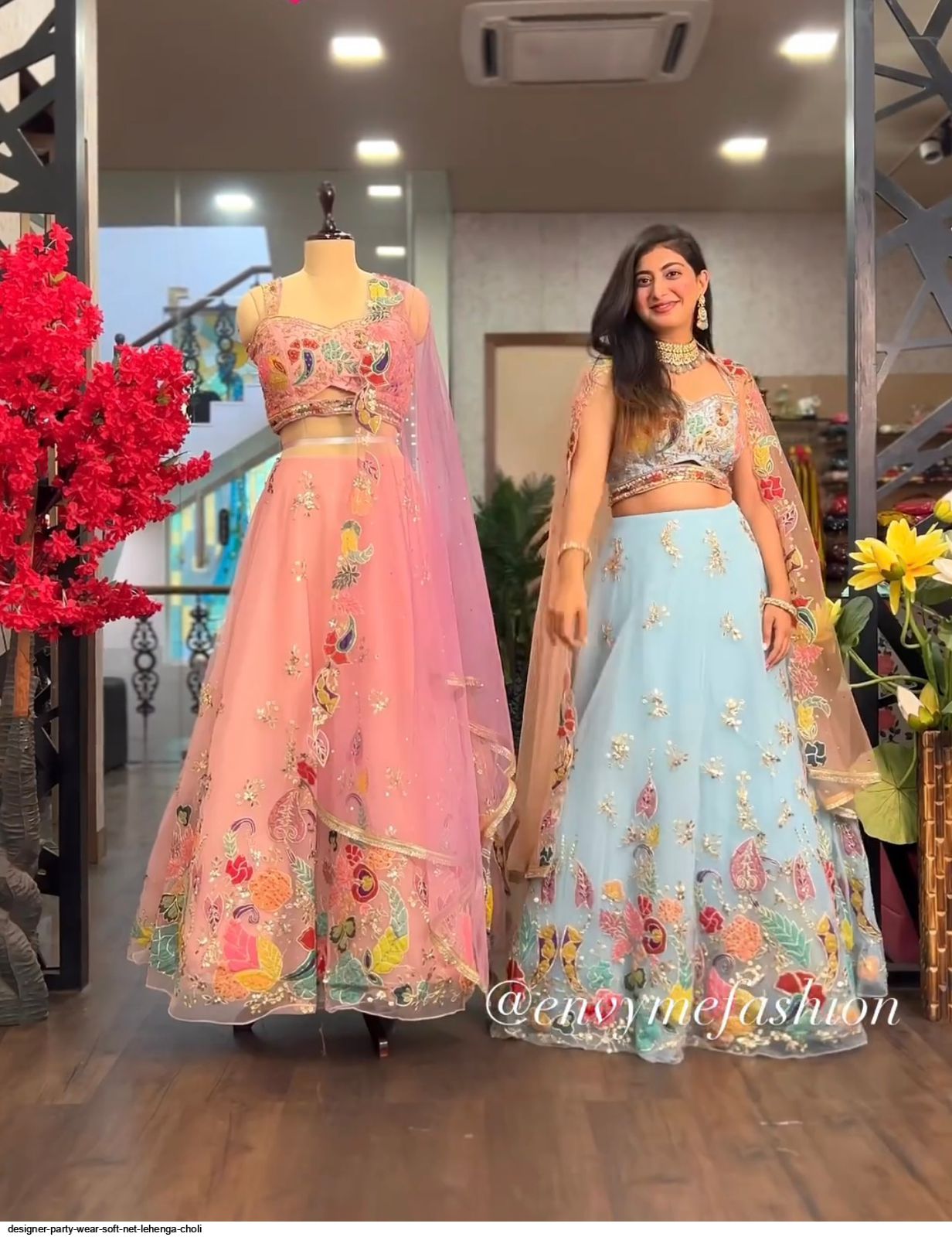 Fancy Pink Rose Printed Lehenga Choli For Wedding Or Party Wear – Cygnus  Fashion