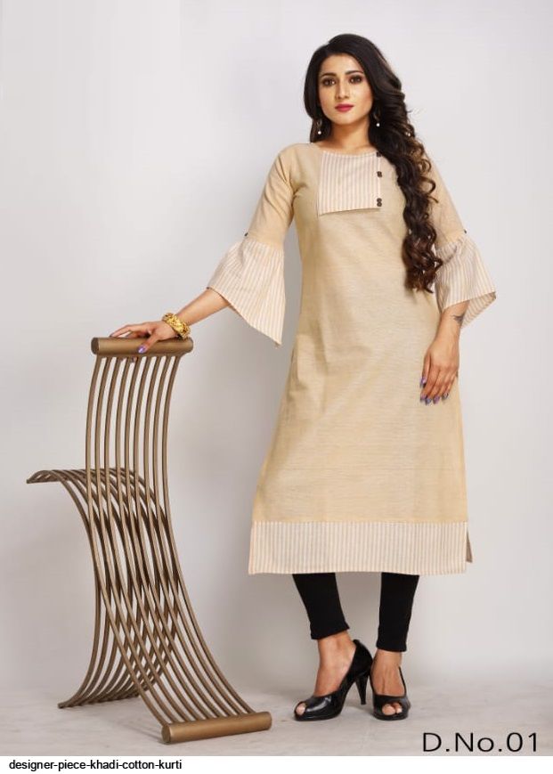 Khadi Kurtis Kurtas  Plain Designer Khadi Kurtis Online Shopping