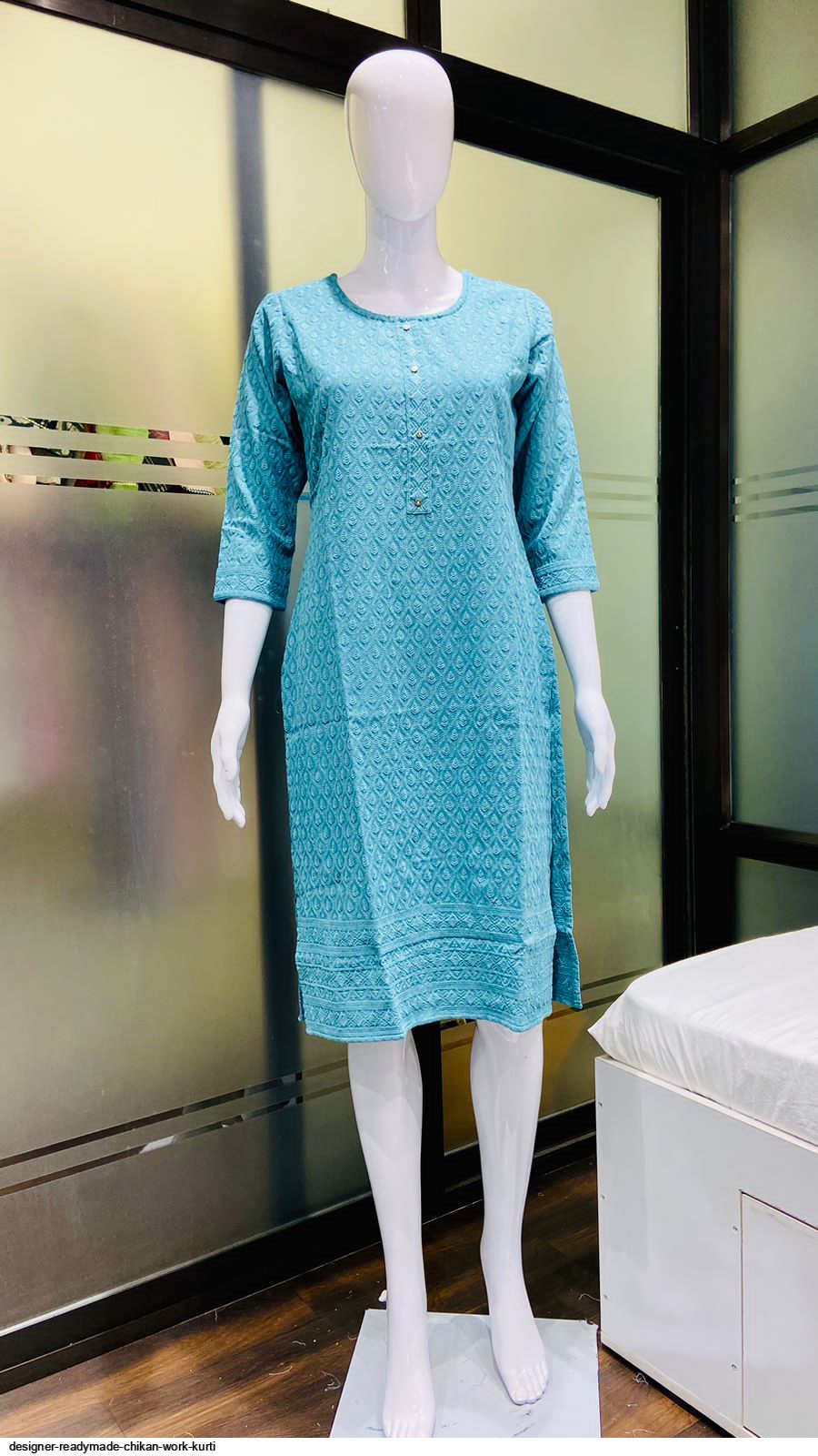 Readymade 2024 chikan kurtis