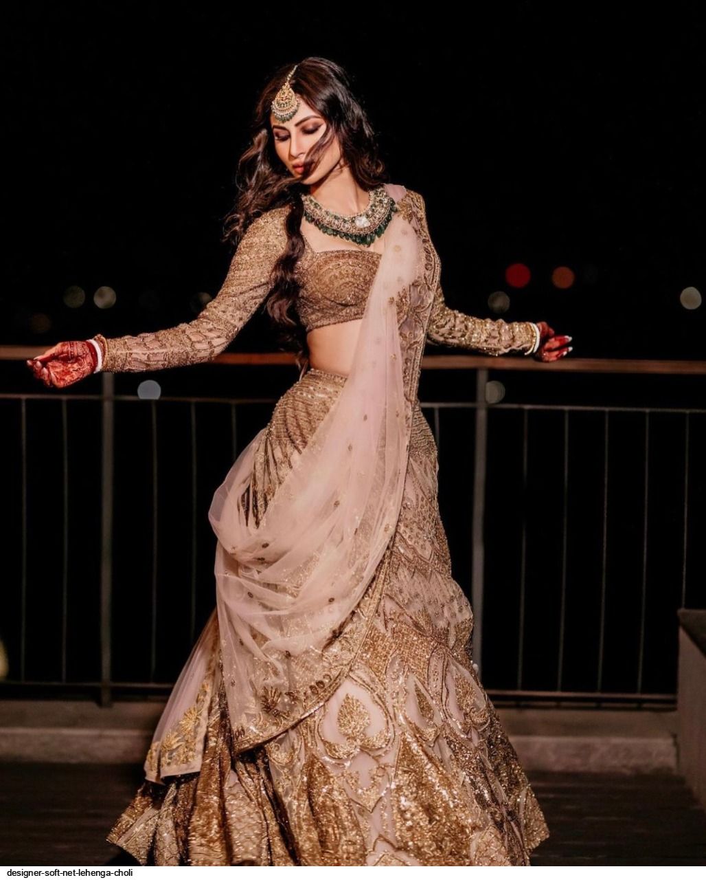 DESIGNER SOFT NET LEHENGA CHOLI