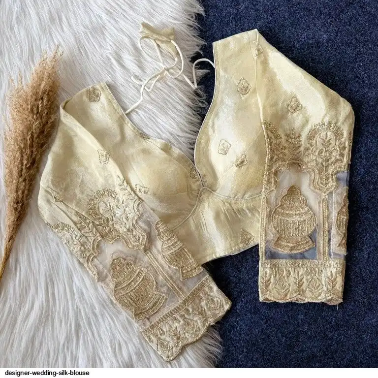 DESIGNER WEDDING SILK BLOUSE E