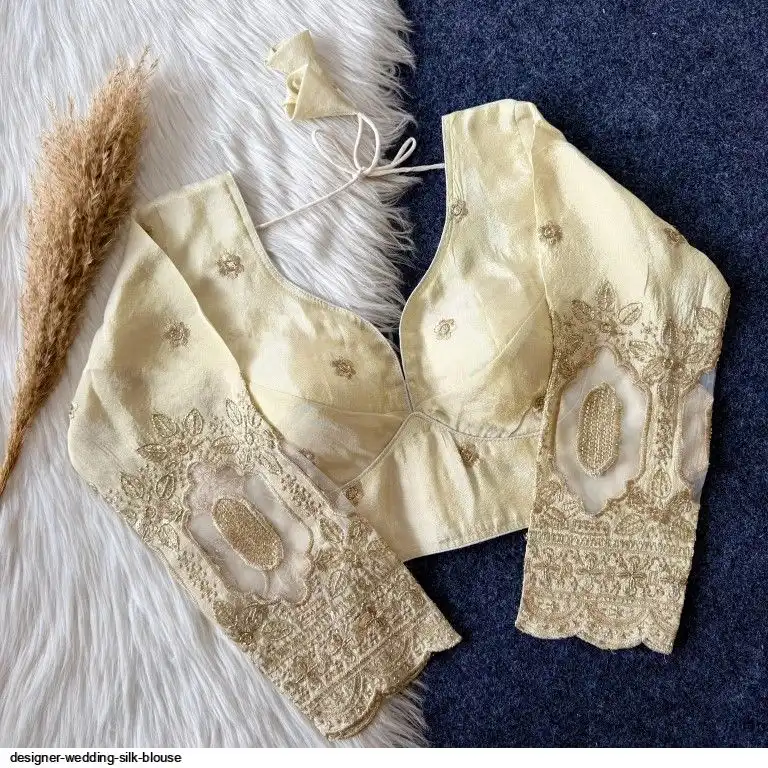DESIGNER WEDDING SILK BLOUSE D