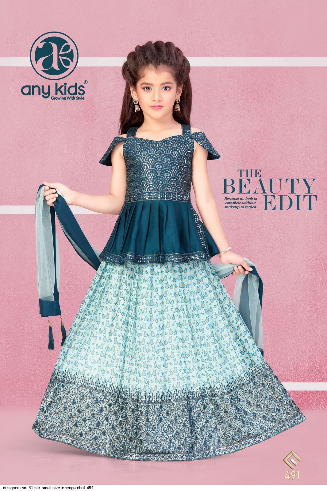 Buy Shoryam Fashion baby kids girls taffeta silk full stiched lahenga choli  (2-3 Years, blue) at Amazon.in