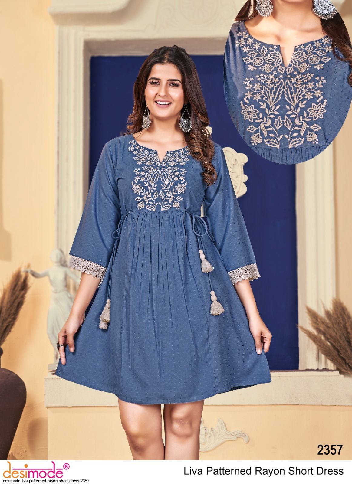 desi short dress Lovers and Friends Desi Mini Dress in Faded Blue