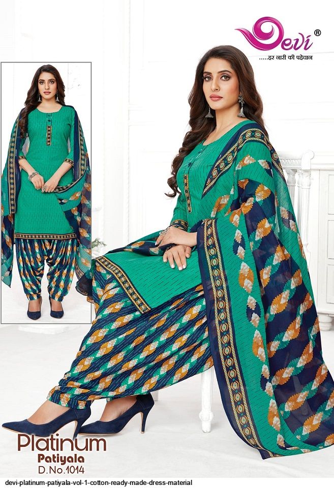 Devi Platinum Patiyala Vol 1 Cotton READY MADE DRESS MATERIAL