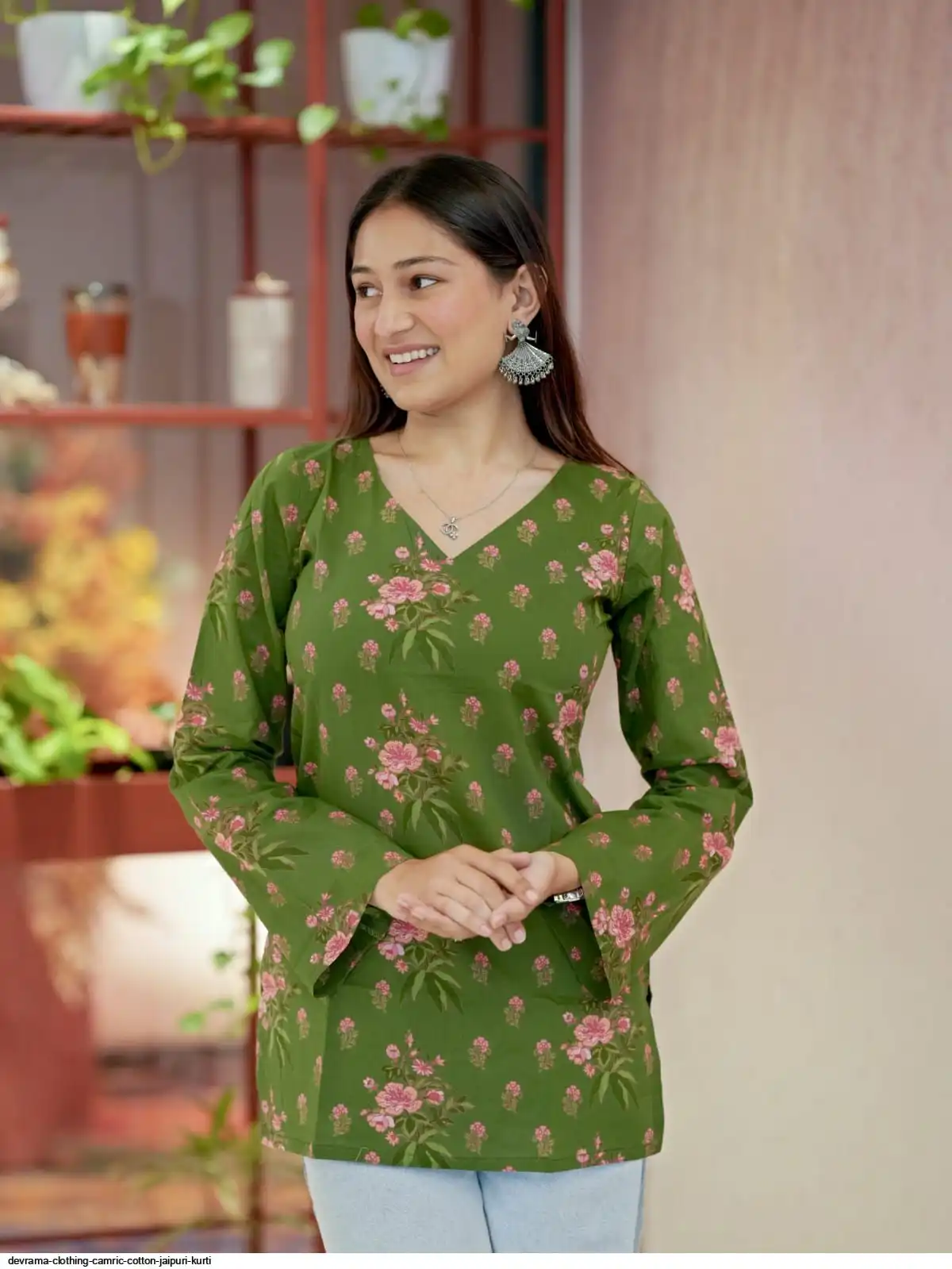 DEVRAMA CLOTHING CAMRIC COTTON JAIPURI KURTI 5