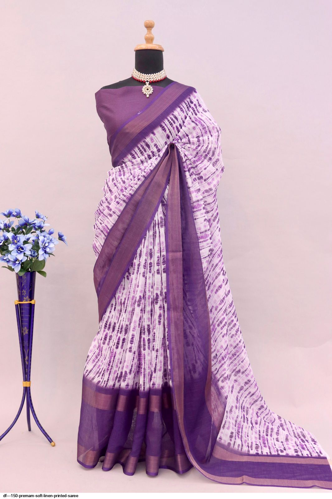 Premam Style DF - 150 PREMAM Soft Linen Printed saree
