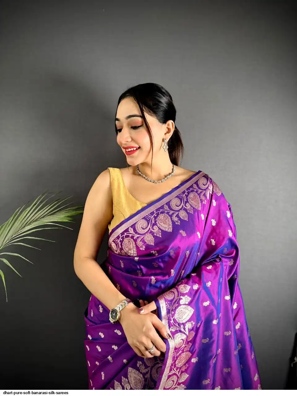 DHART PURE SOFT BANARASI SILK SAREES 4