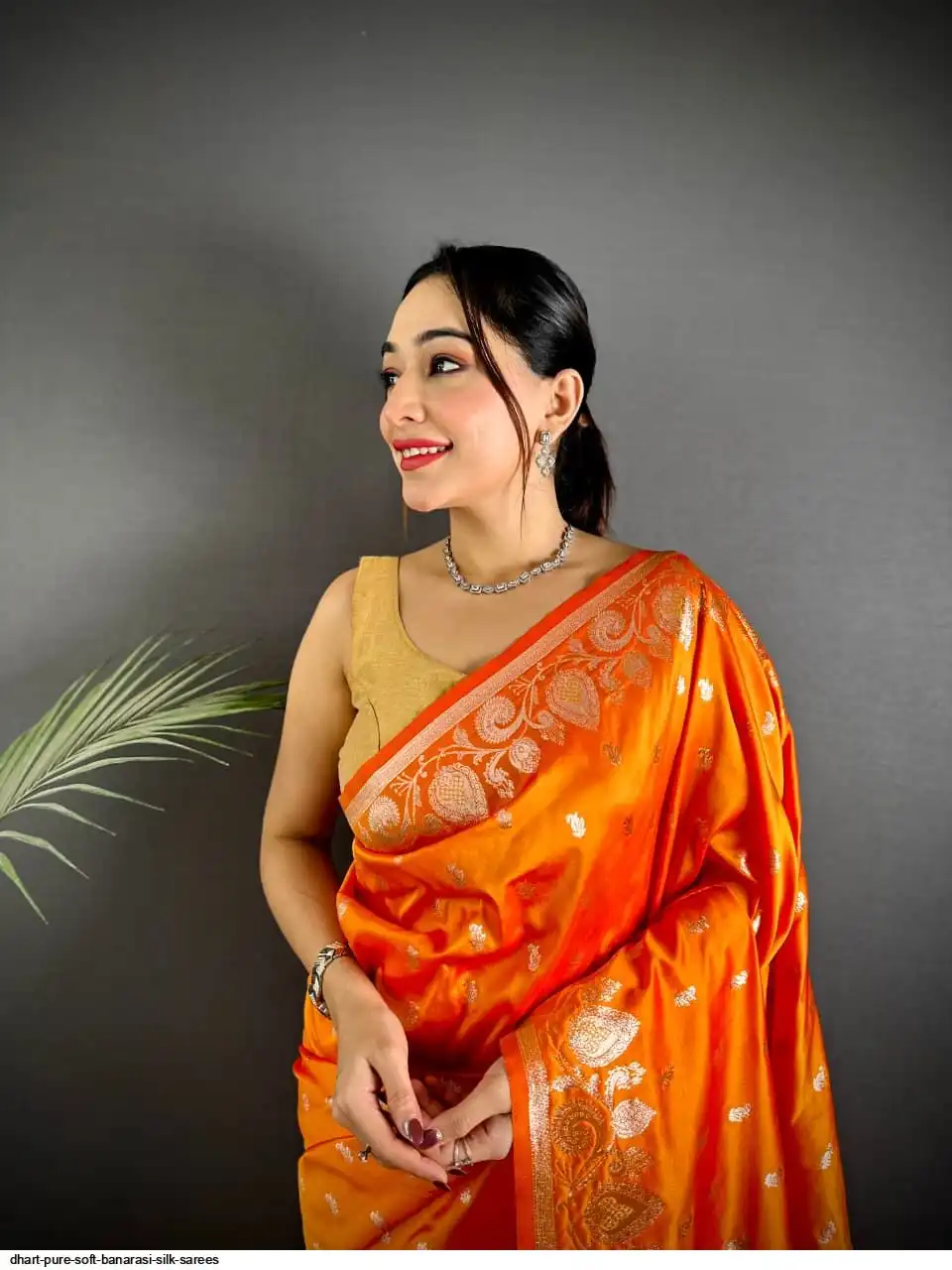 DHART PURE SOFT BANARASI SILK SAREES 7