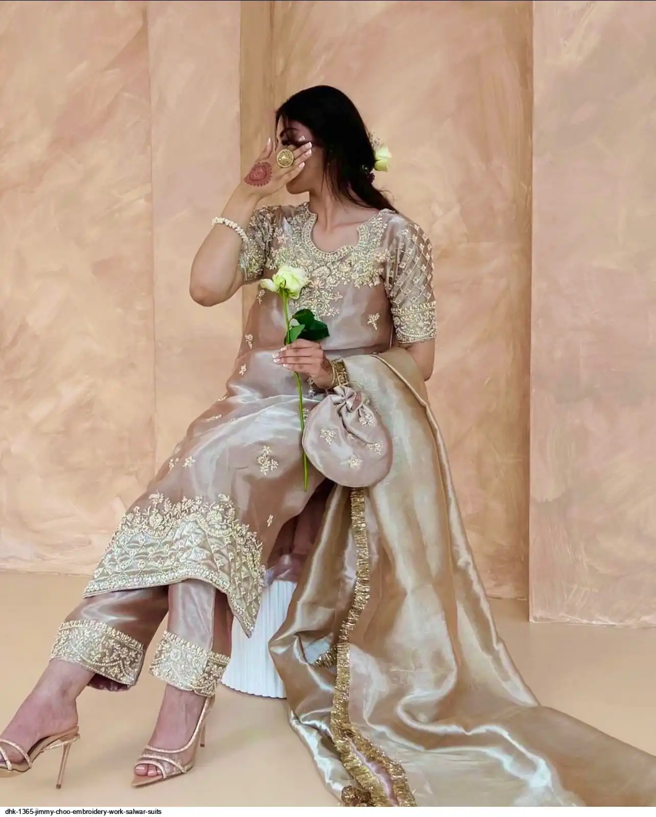 DHK 1365 JIMMY CHOO EMBROIDERY WORK SALWAR SUITS