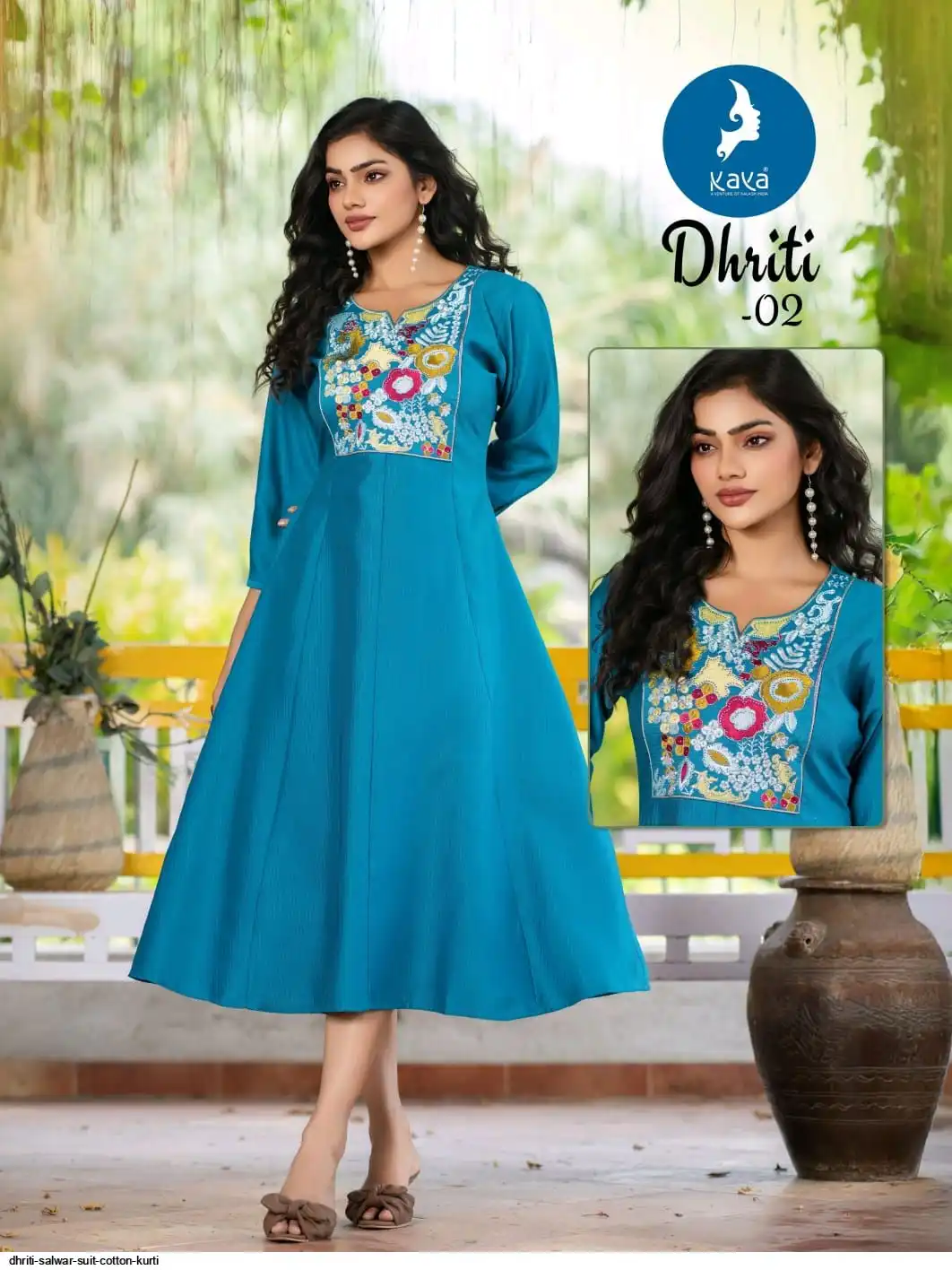 DHRITI SALWAR SUIT COTTON KURTI 1
