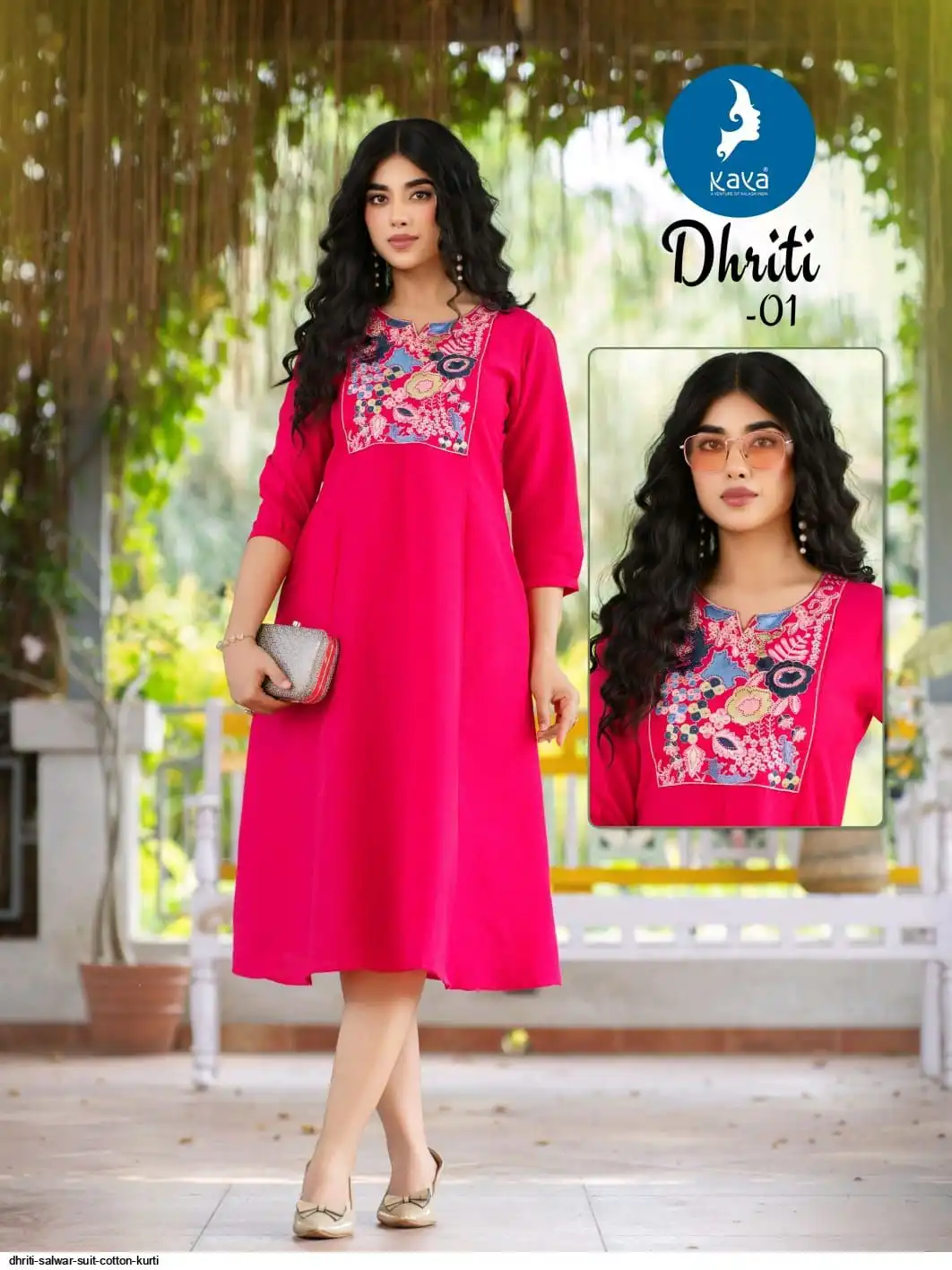 DHRITI SALWAR SUIT COTTON KURTI 2