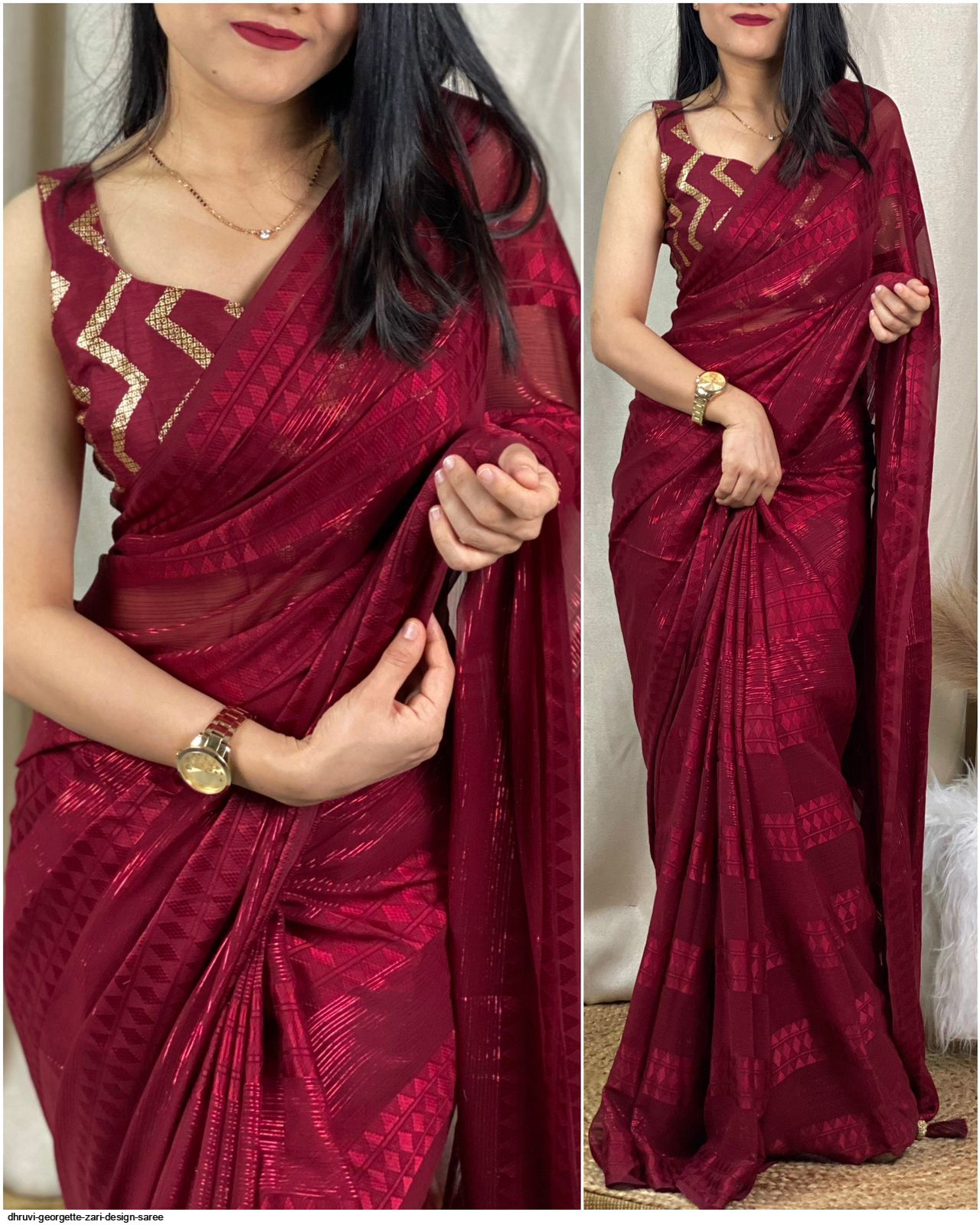 Buy SHREYAFATION Printed Kanjivaram Jacquard, Pure Silk Red Sarees Online @  Best Price In India | Flipkart.com