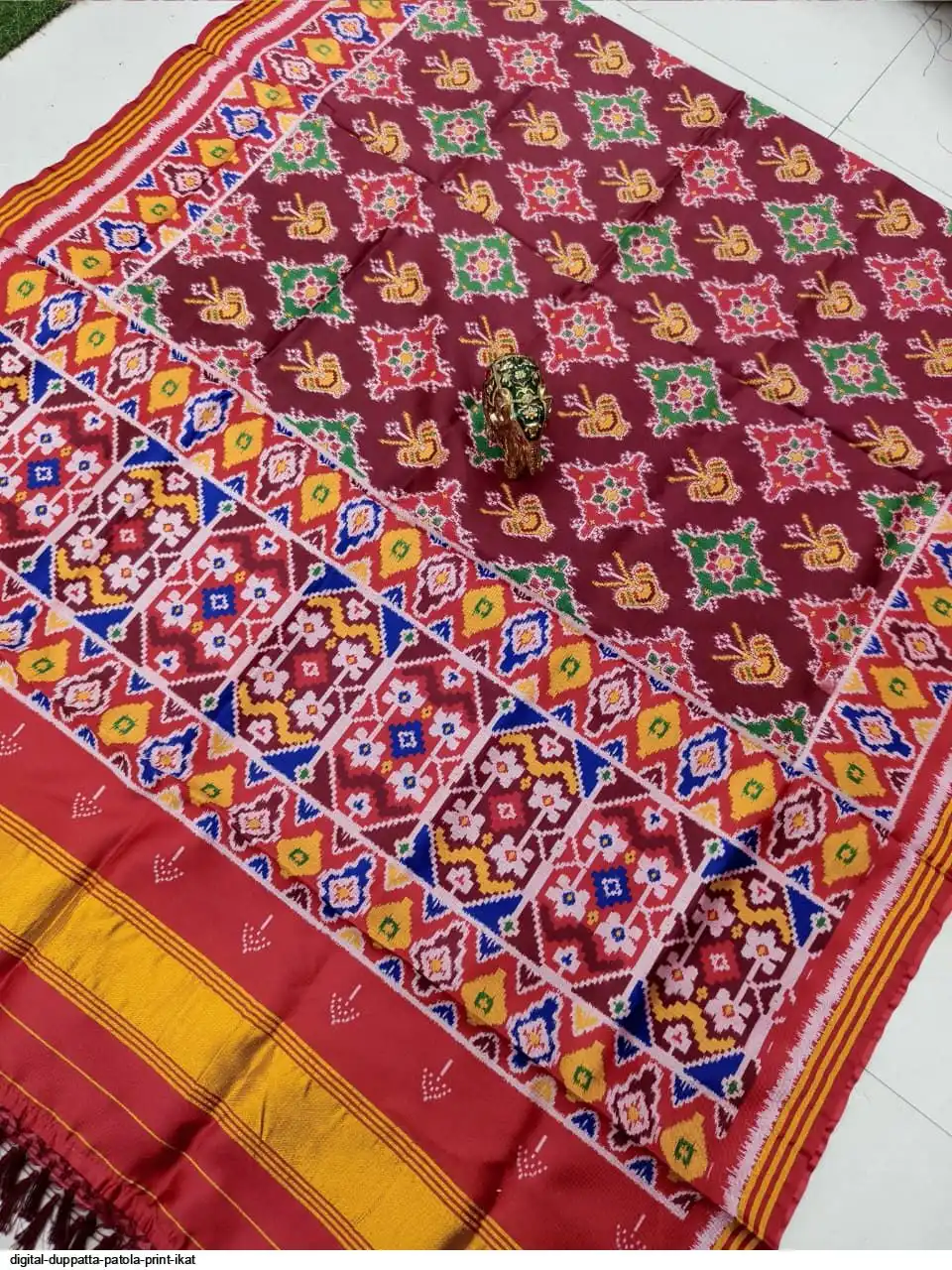 DIGITAL DUPPATTA PATOLA PRINT IKAT 8