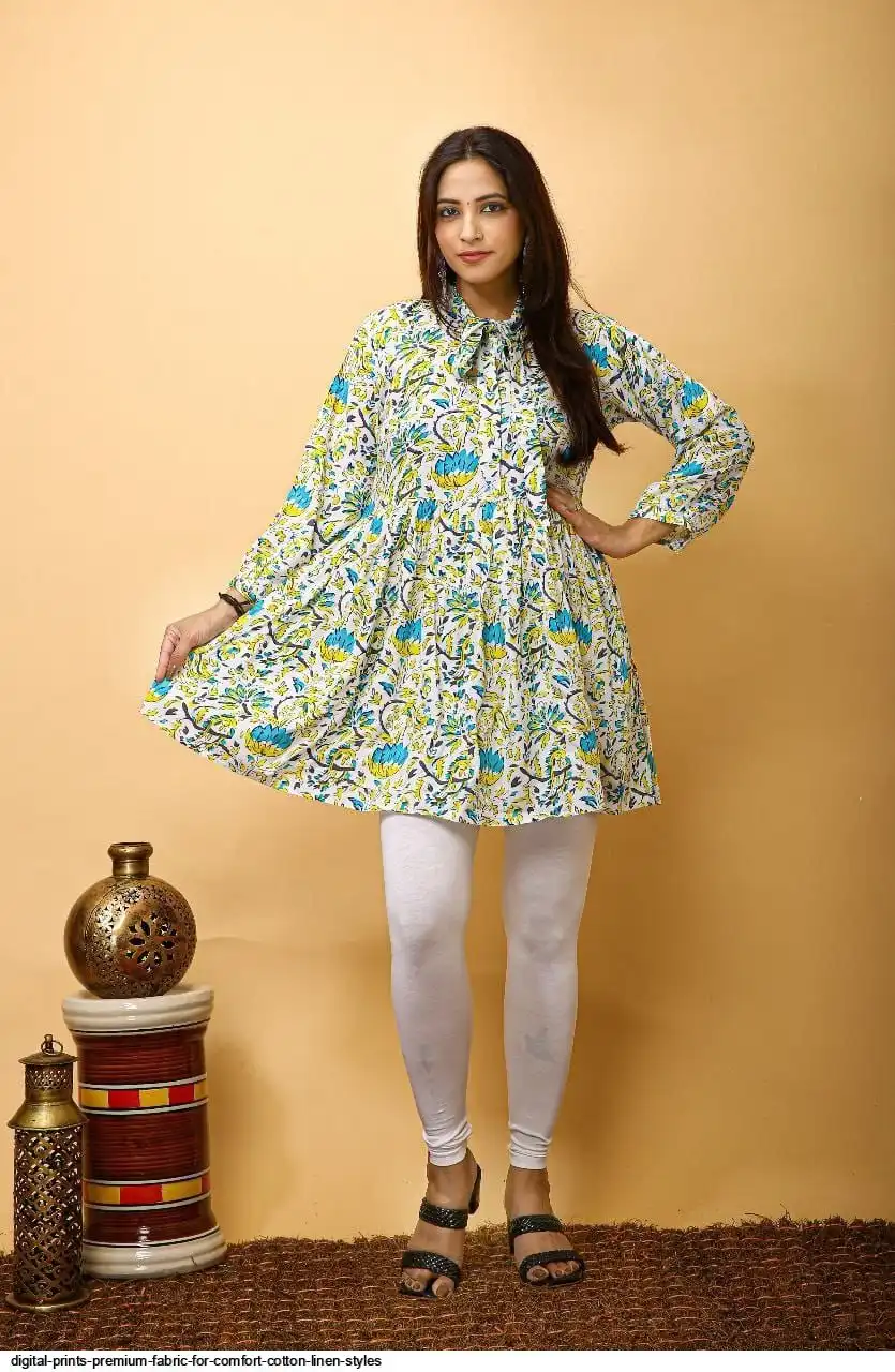 DIGITAL PRINTS PREMIUM FABRIC FOR COMFORT COTTON LINEN STYLES 2