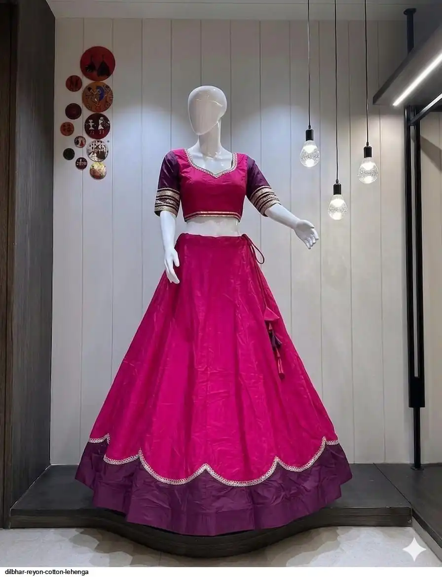 DILBHAR REYON COTTON LEHENGA 2