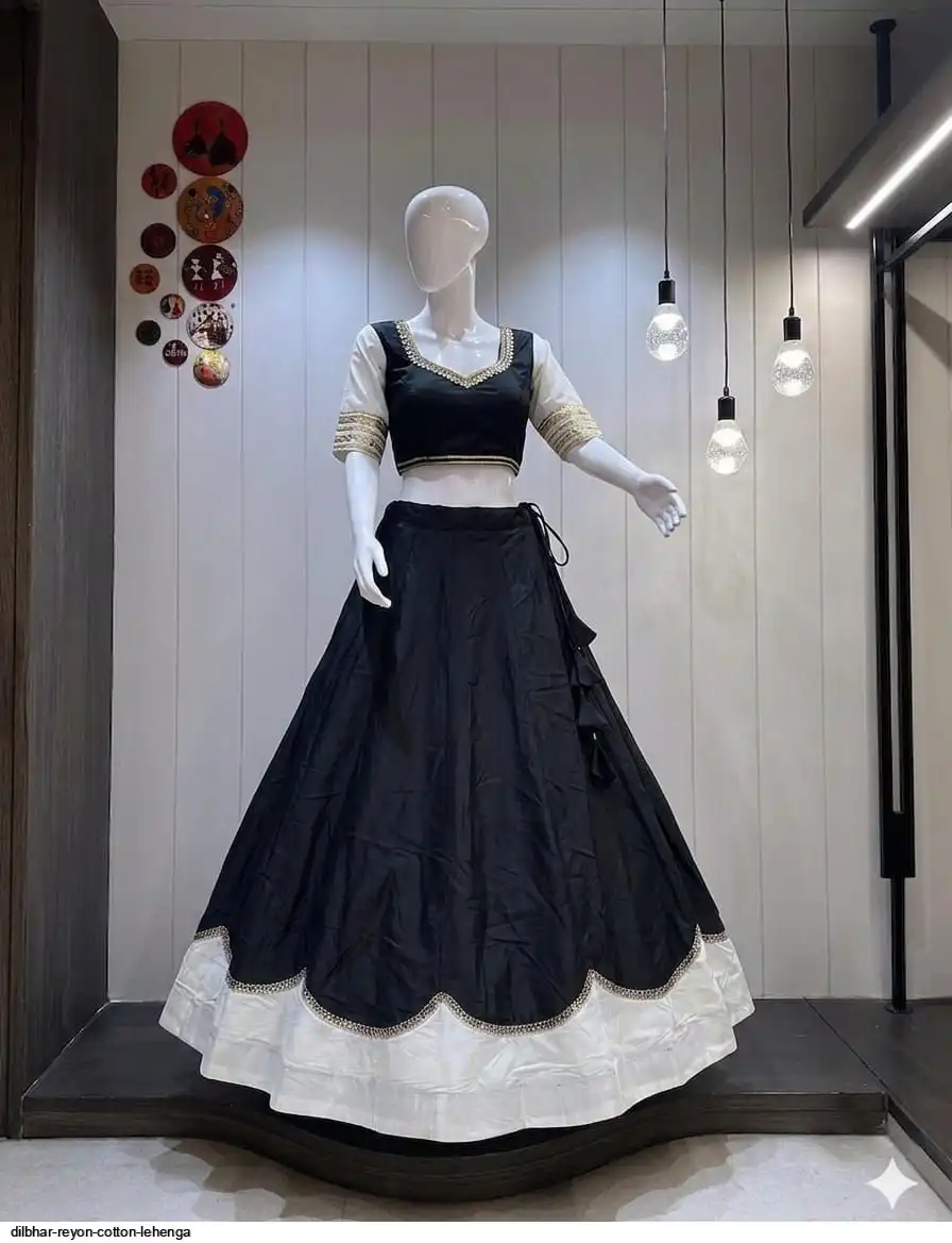 DILBHAR REYON COTTON LEHENGA 3