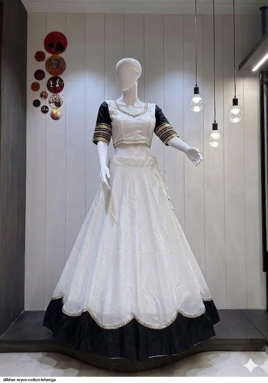 DILBHAR REYON COTTON LEHENGA 5