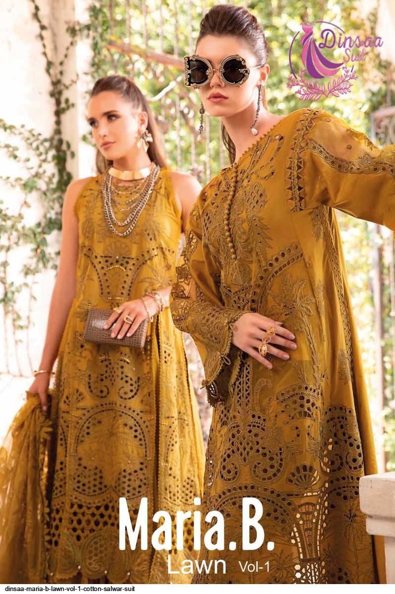 DINSAA MARIA B LAWN VOL COTTON SALWAR SUIT