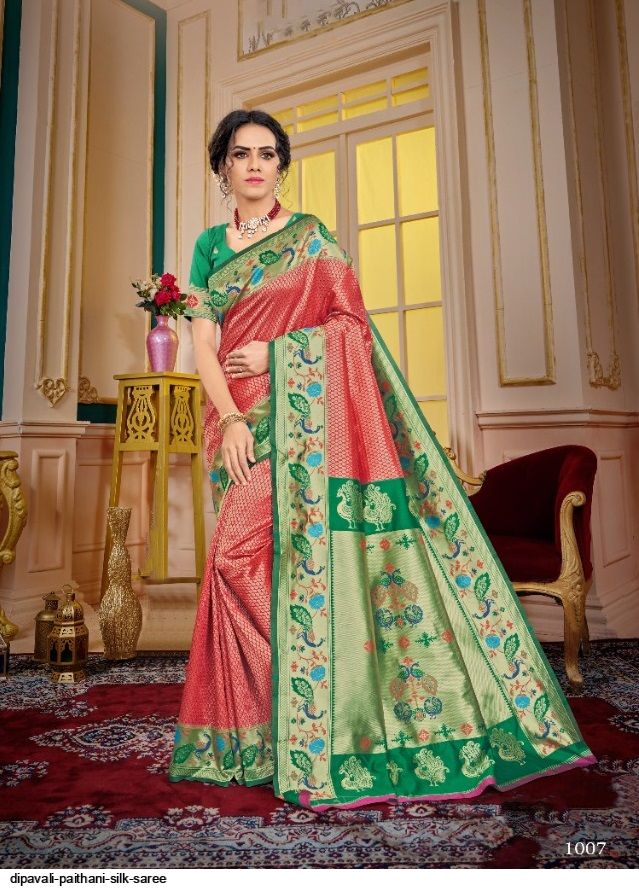DIPAVALI PAITHANI SILK SAREE 1007