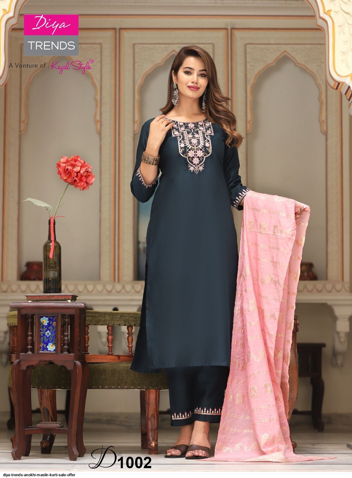 DIYA TRENDS ANOKHI Maslin KURTI SALE OFFER