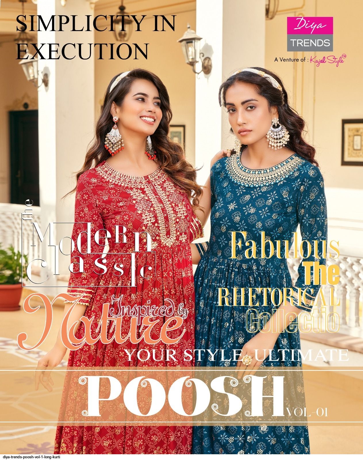 DIYA TRENDS POOSH VOL 1 LONG KURTI