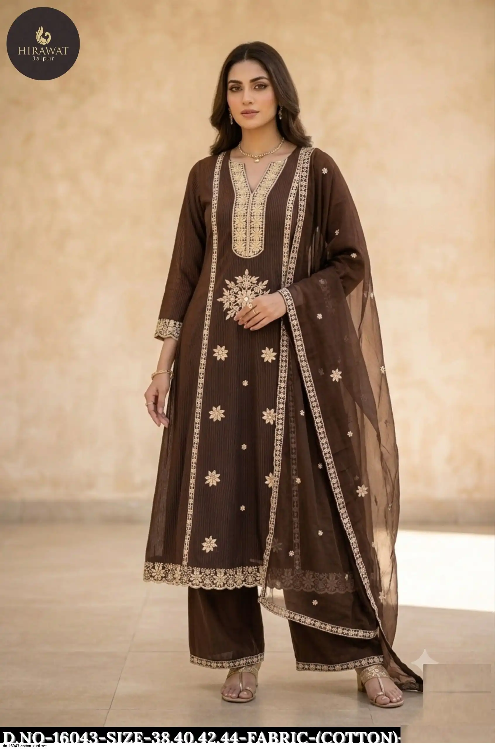 DN 16043 COTTON KURTI SET B