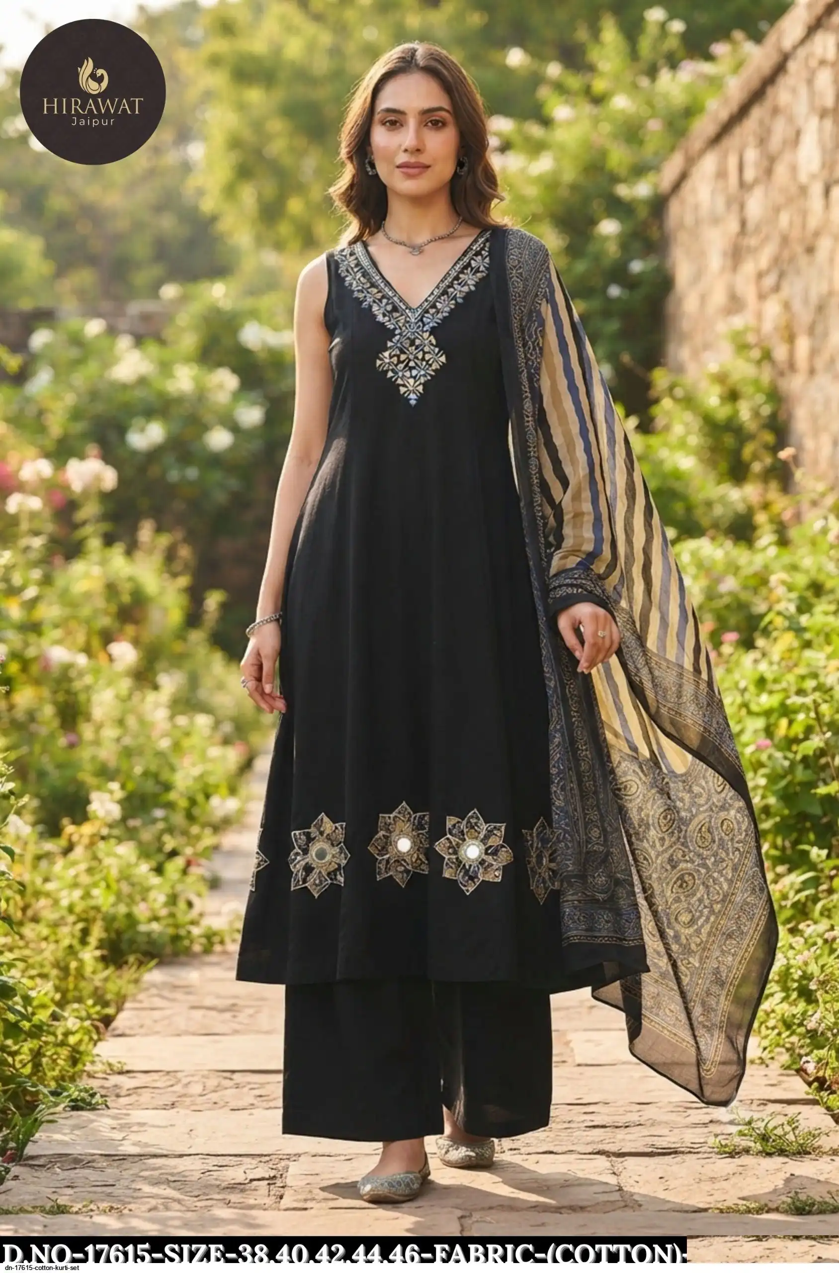 DN 17615 COTTON KURTI SET A
