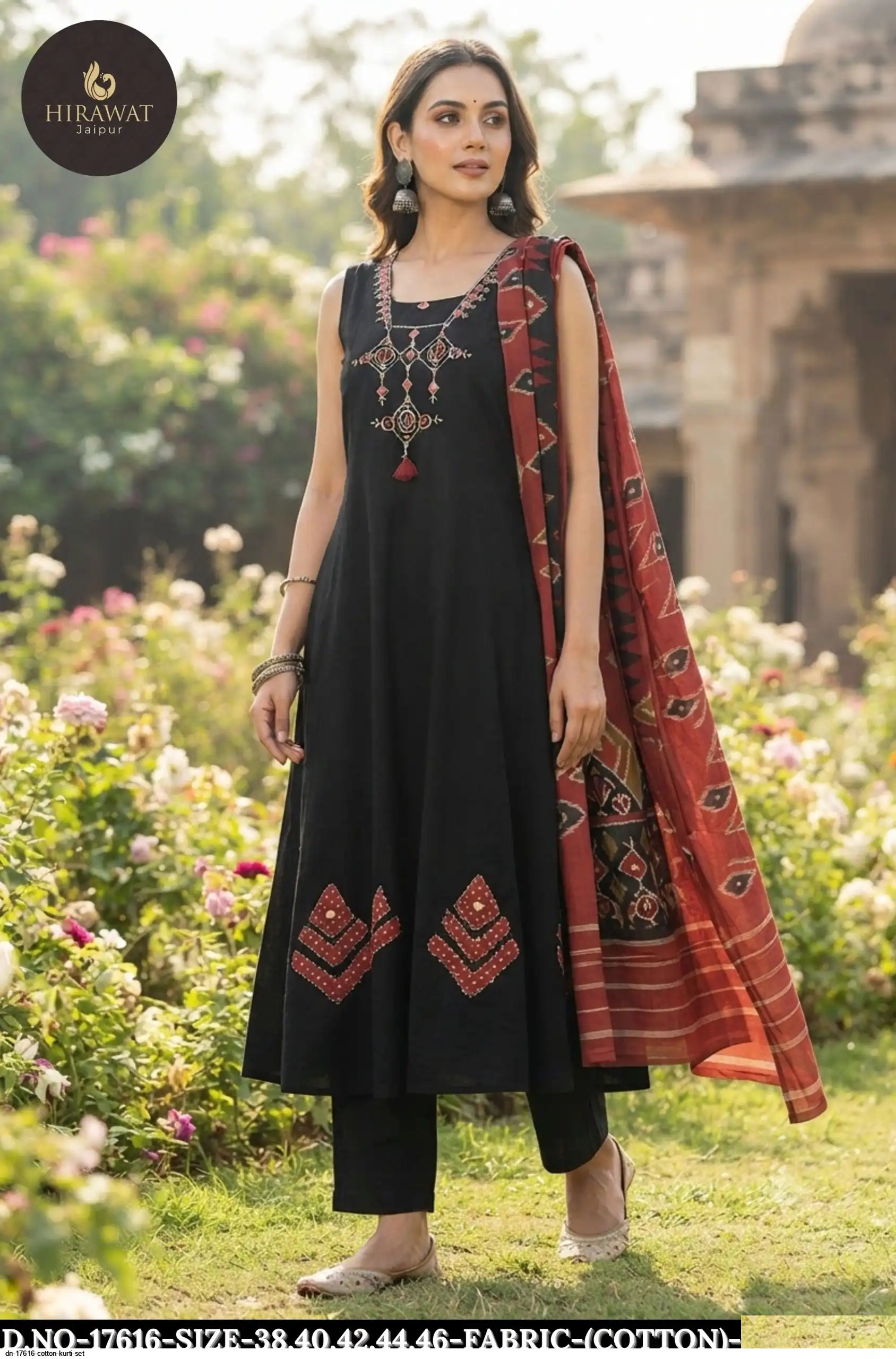 DN 17616 COTTON KURTI SET B