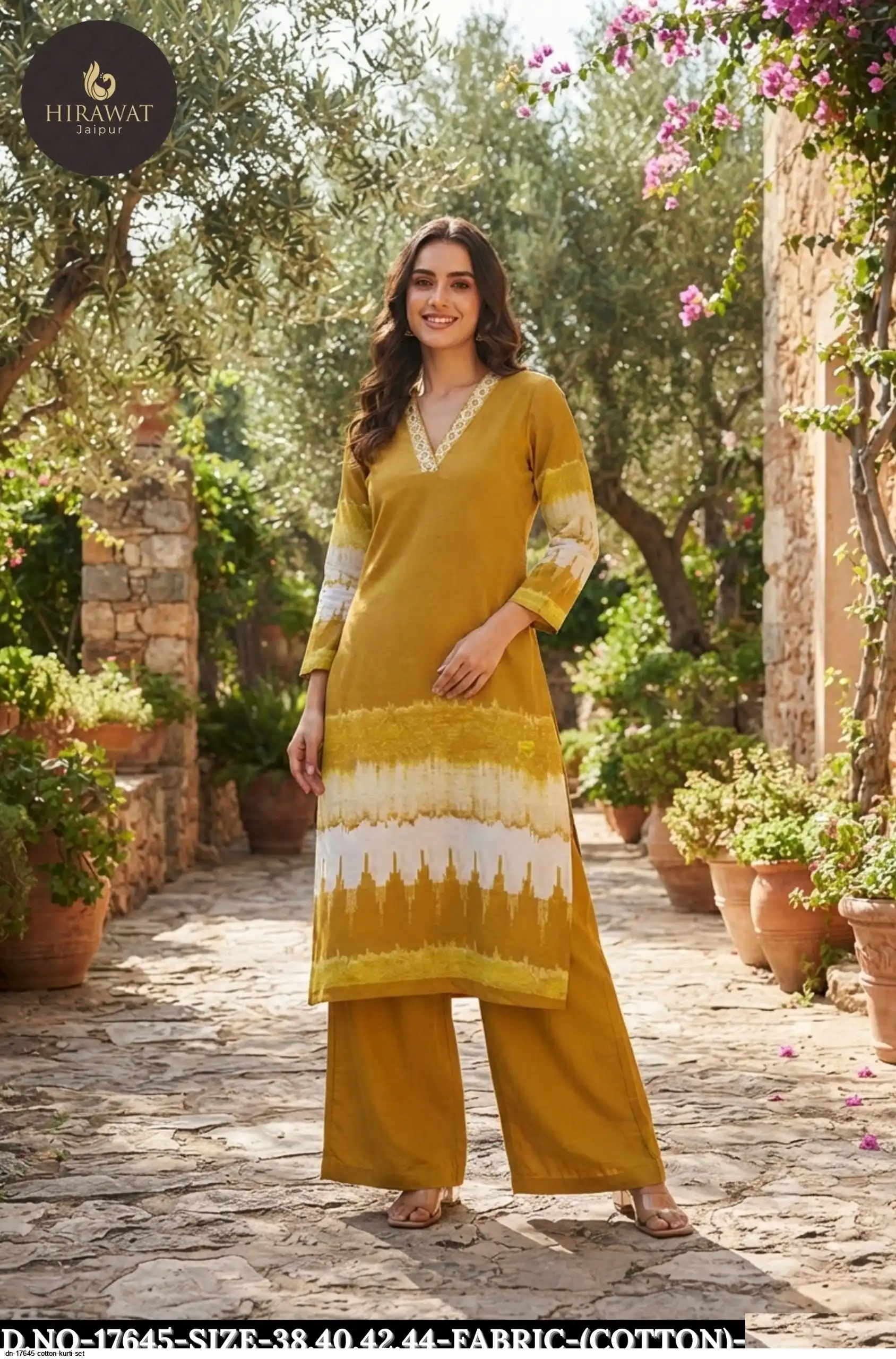DN 17645 COTTON KURTI SET B