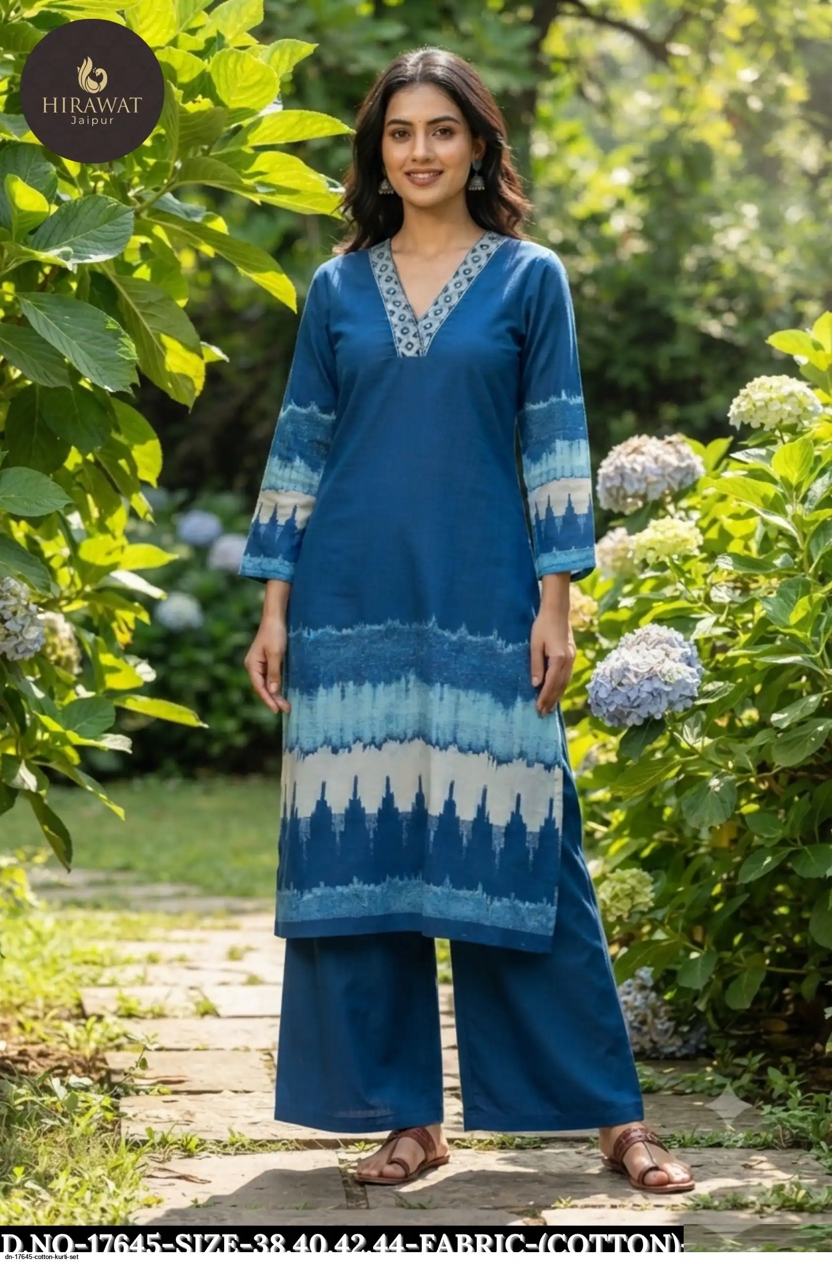 DN 17645 COTTON KURTI SET A