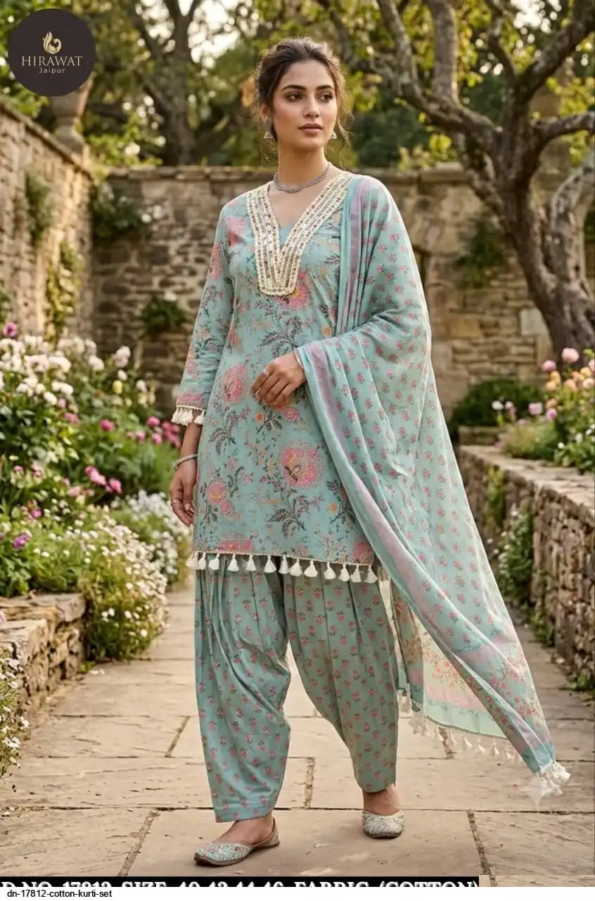 DN 17812 COTTON KURTI SET B