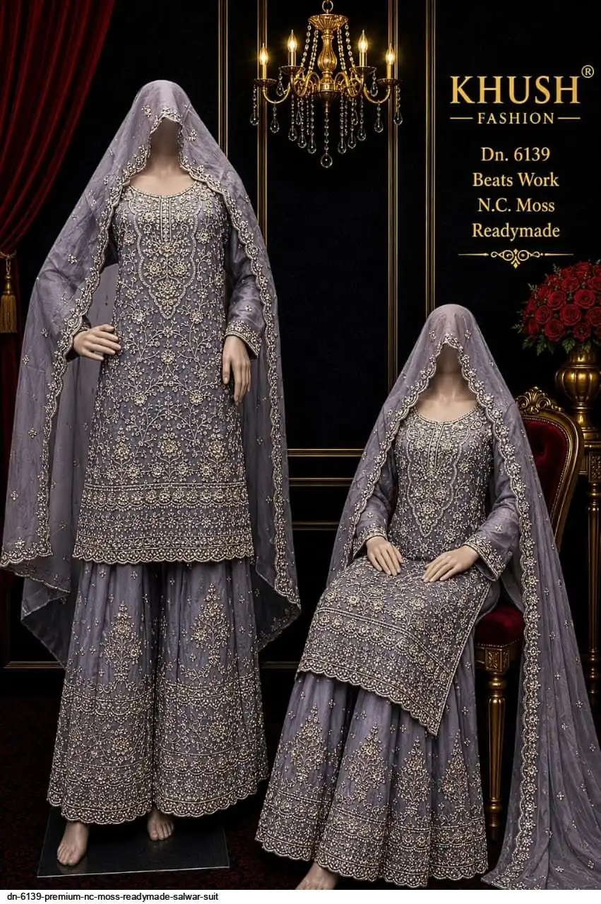 DN 6139 PREMIUM NC MOSS READYMADE SALWAR SUIT 2