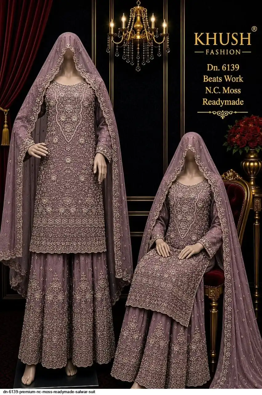 DN 6139 PREMIUM NC MOSS READYMADE SALWAR SUIT 4