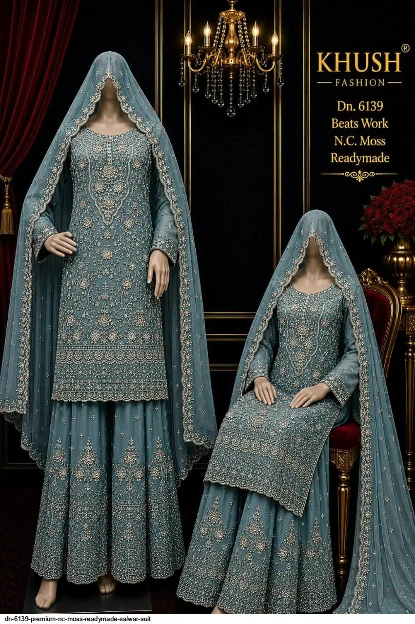 DN 6139 PREMIUM NC MOSS READYMADE SALWAR SUIT 3
