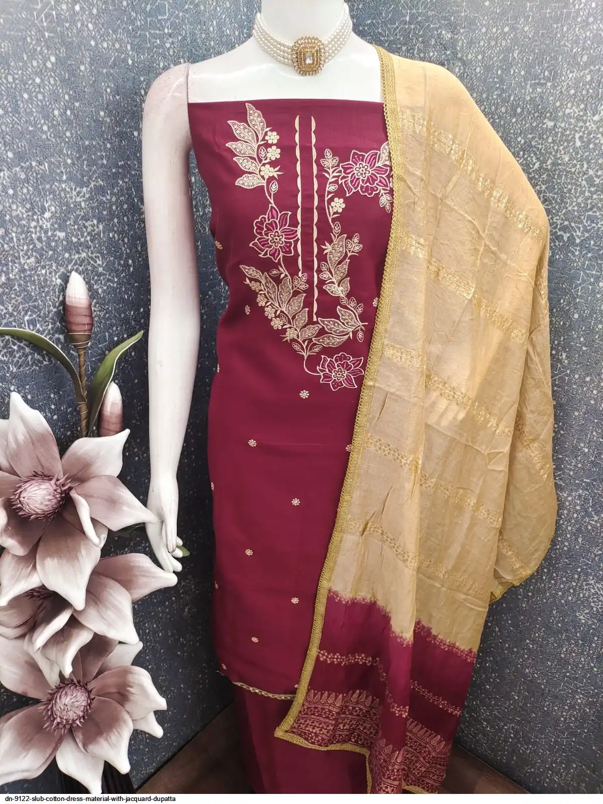 slub silk dress material Slub Silk Top Non Catalog Dress Material Wholesale Online Mumbai