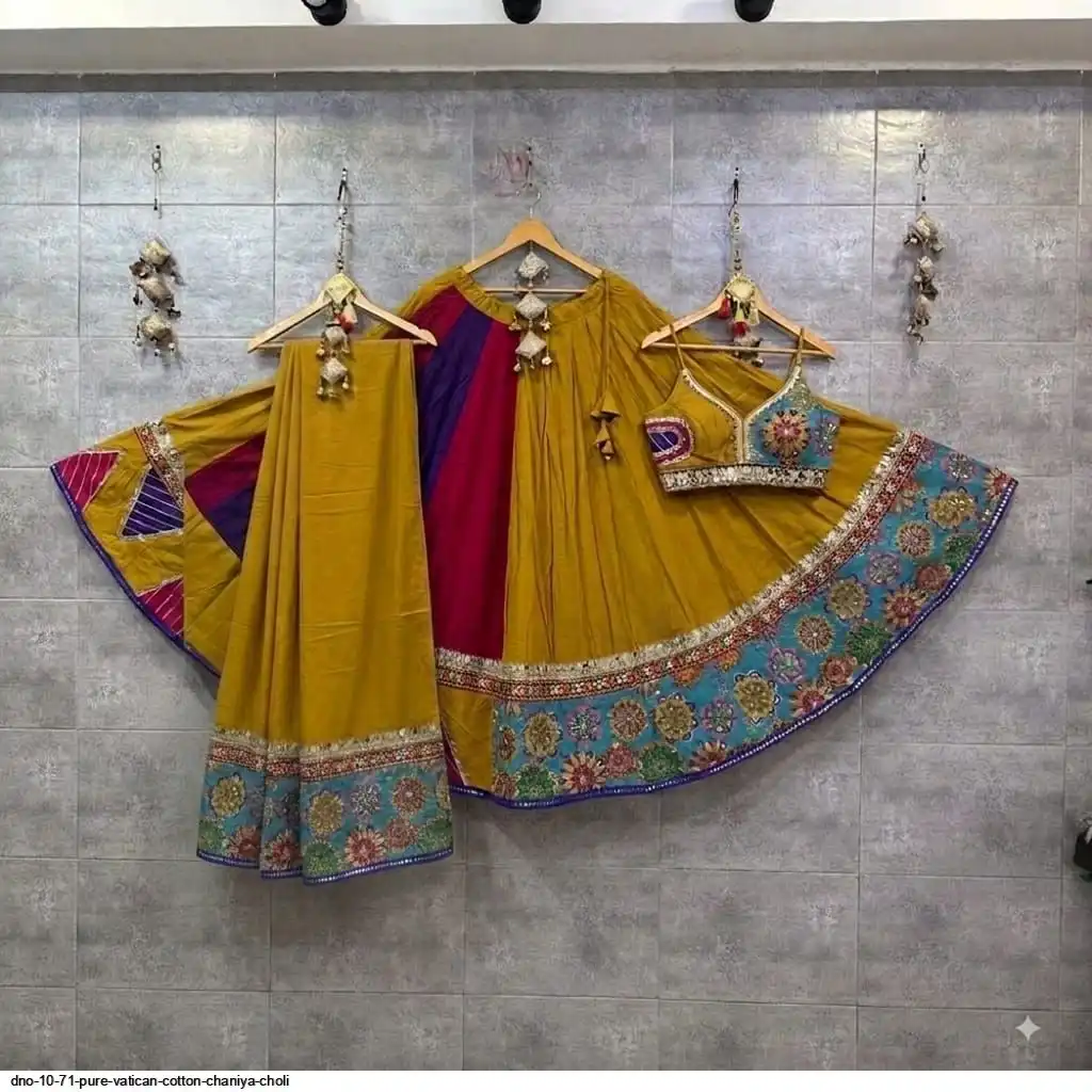 DNO 10 71 PURE VATICAN COTTON CHANIYA CHOLI 1