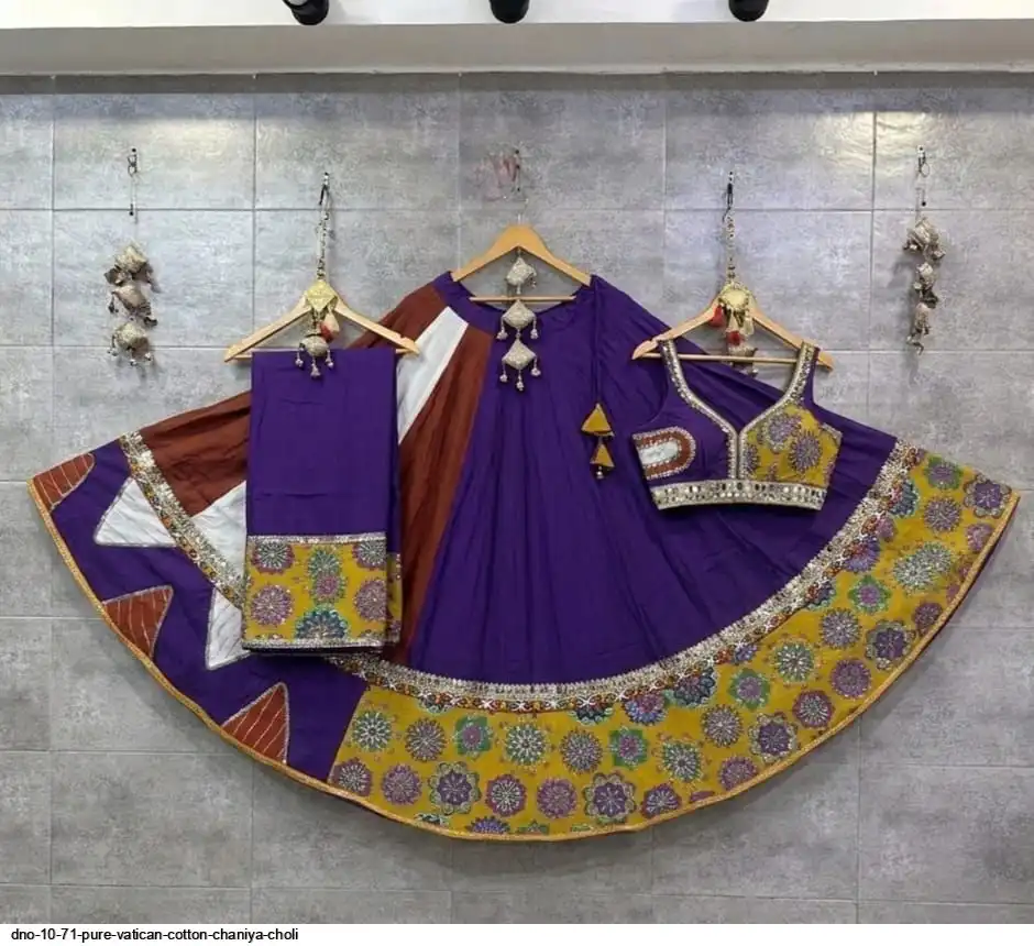 DNO 10 71 PURE VATICAN COTTON CHANIYA CHOLI 2