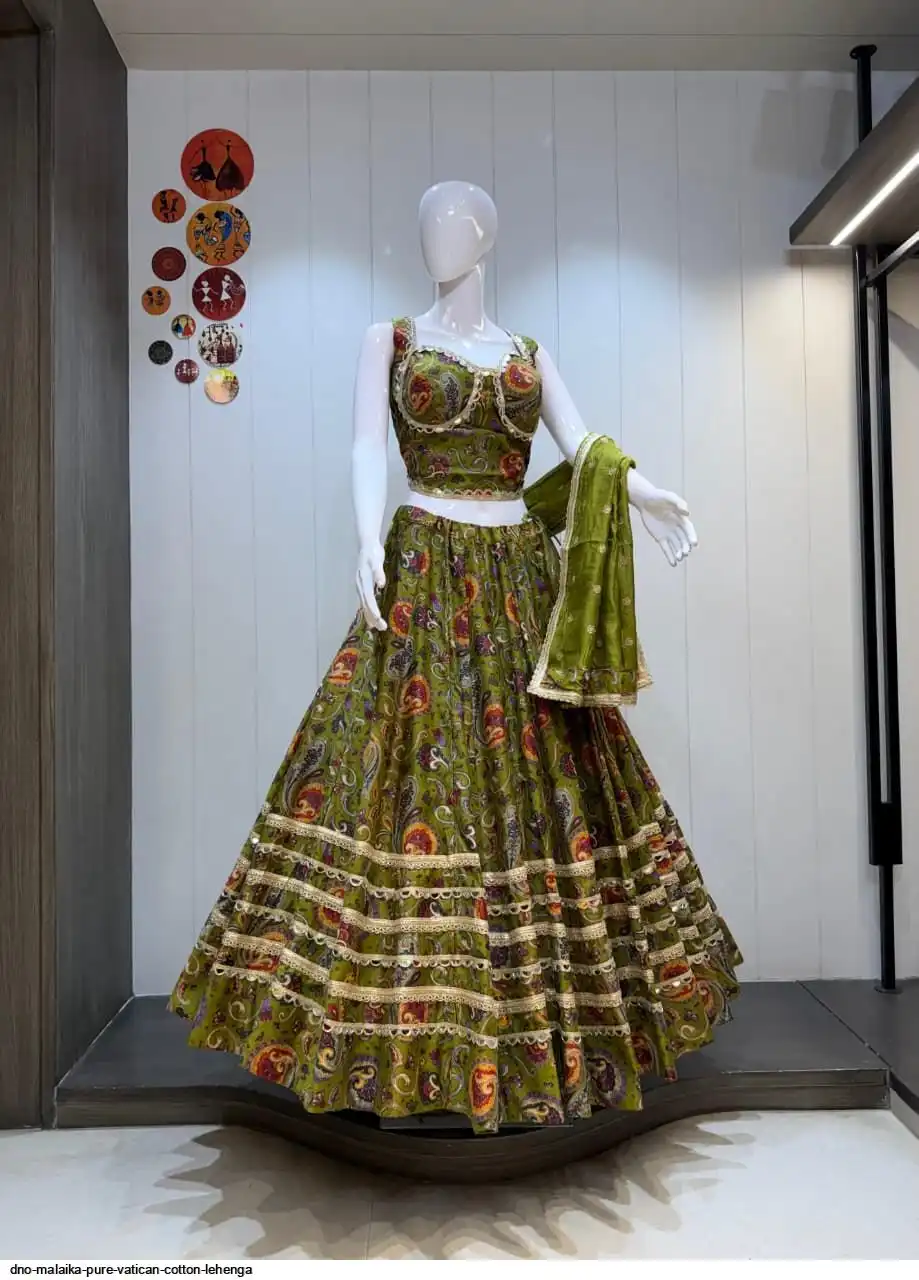 DNO MALAIKA PURE VATICAN COTTON LEHENGA 2